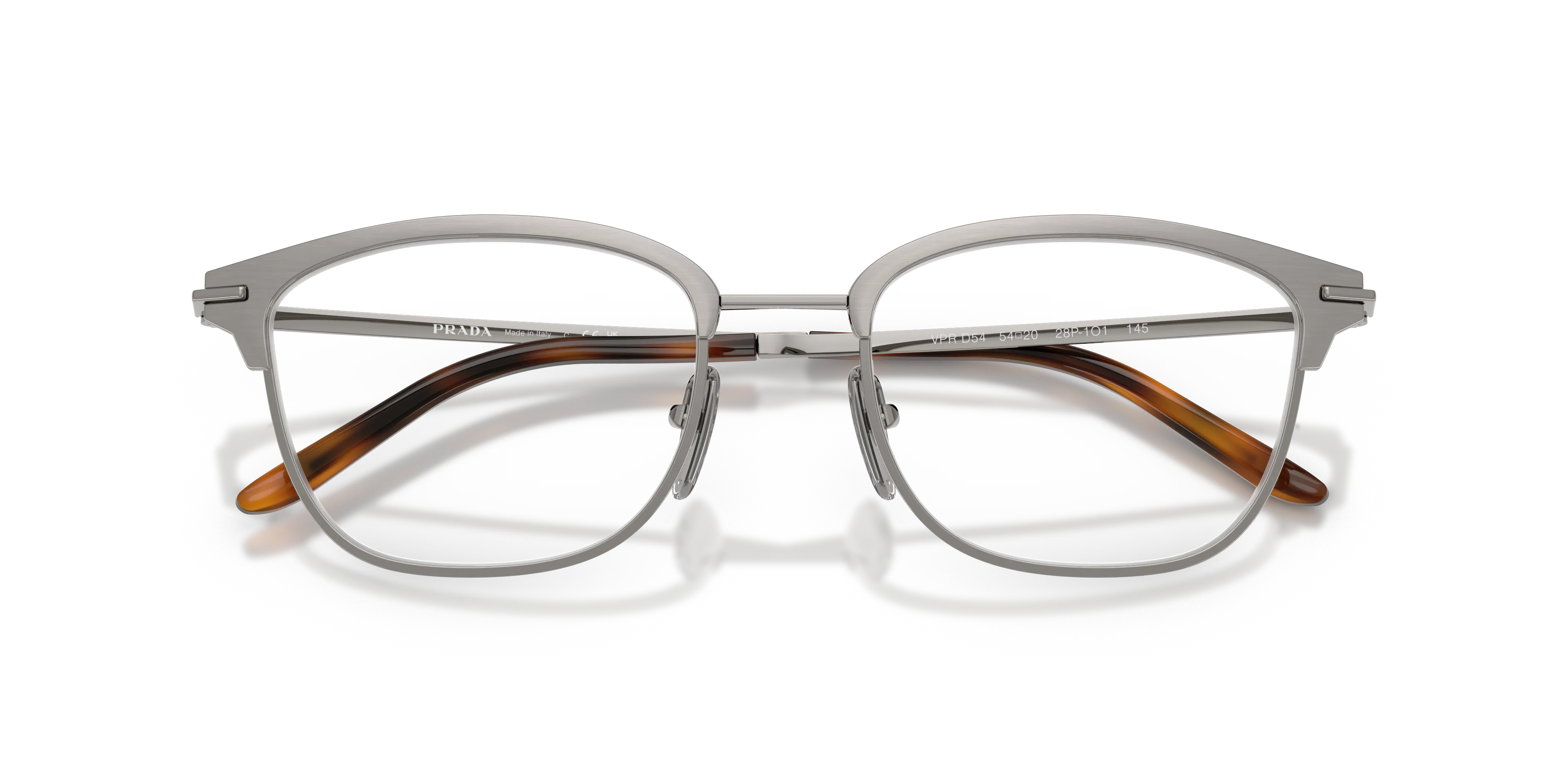 Prada PR D54V 28P1O1 Montature da vista Metallo Grigio Trasparente Squadrata Normale - immagine 2
