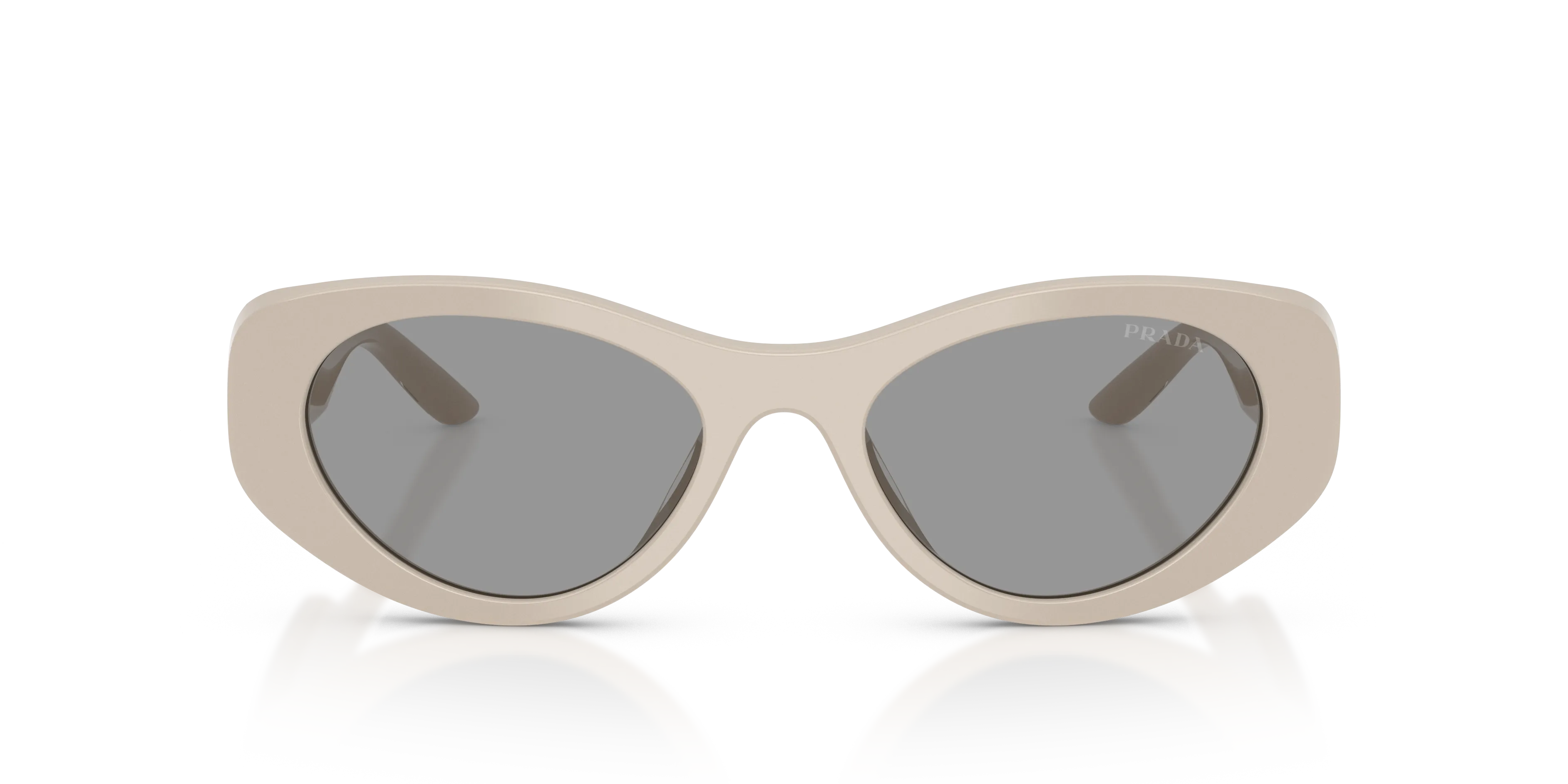 Prada PR D23SU 23O50Q Occhiali da sole Acetato Grigio Grigio Rotonda Normale - immagine 3