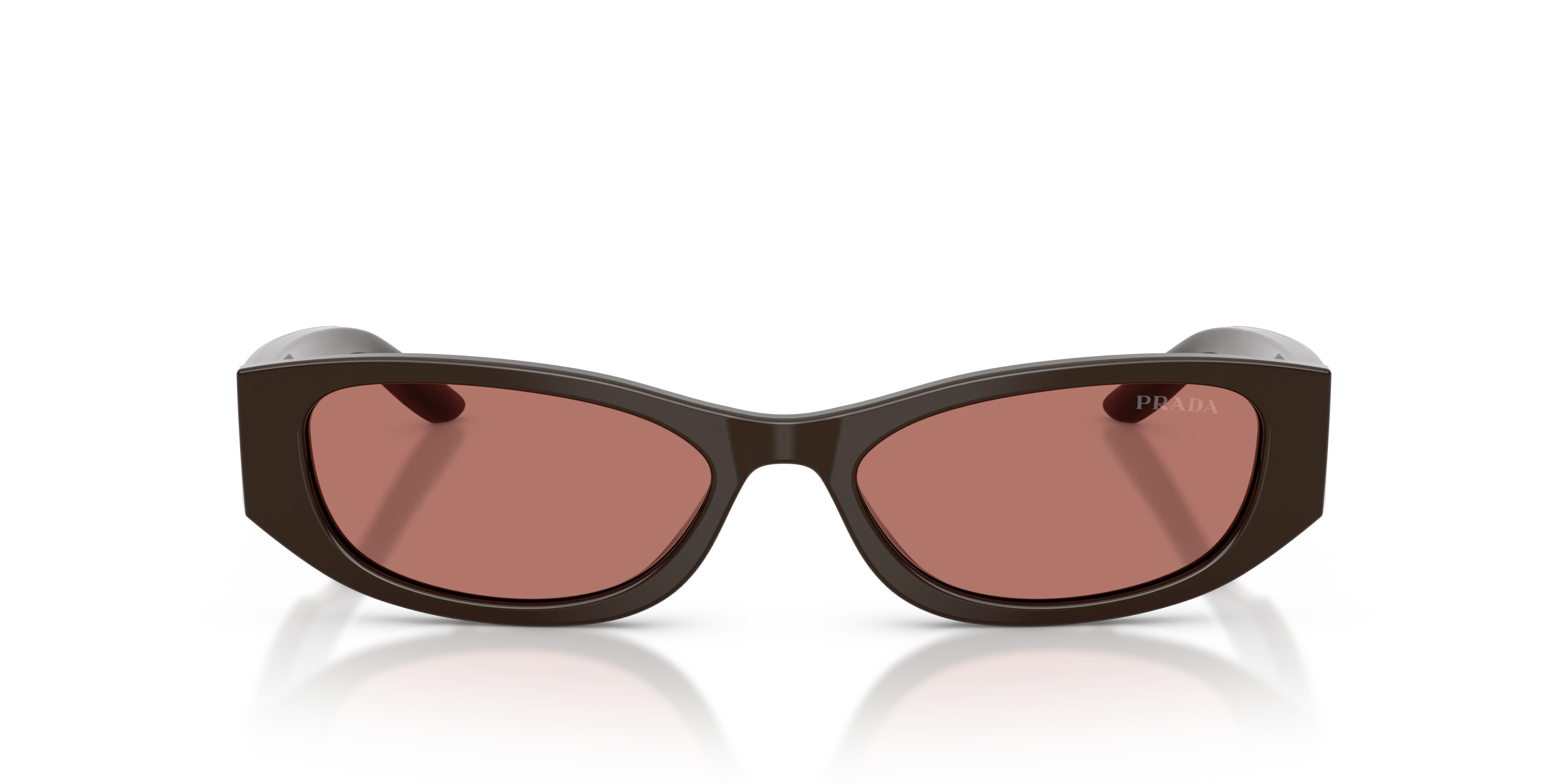 Prada PR D22S 27I80W Occhiali da sole Acetato Marrone Bordeaux Squadrata Normale - immagine 3