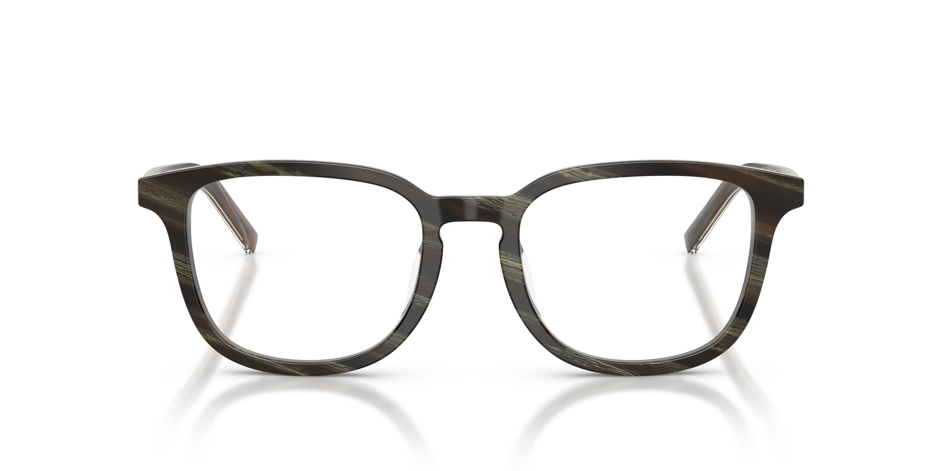 Prada PR D21VD 24P1O1 Montature da vista Acetato Marrone Trasparente Pillow Normale - immagine 3