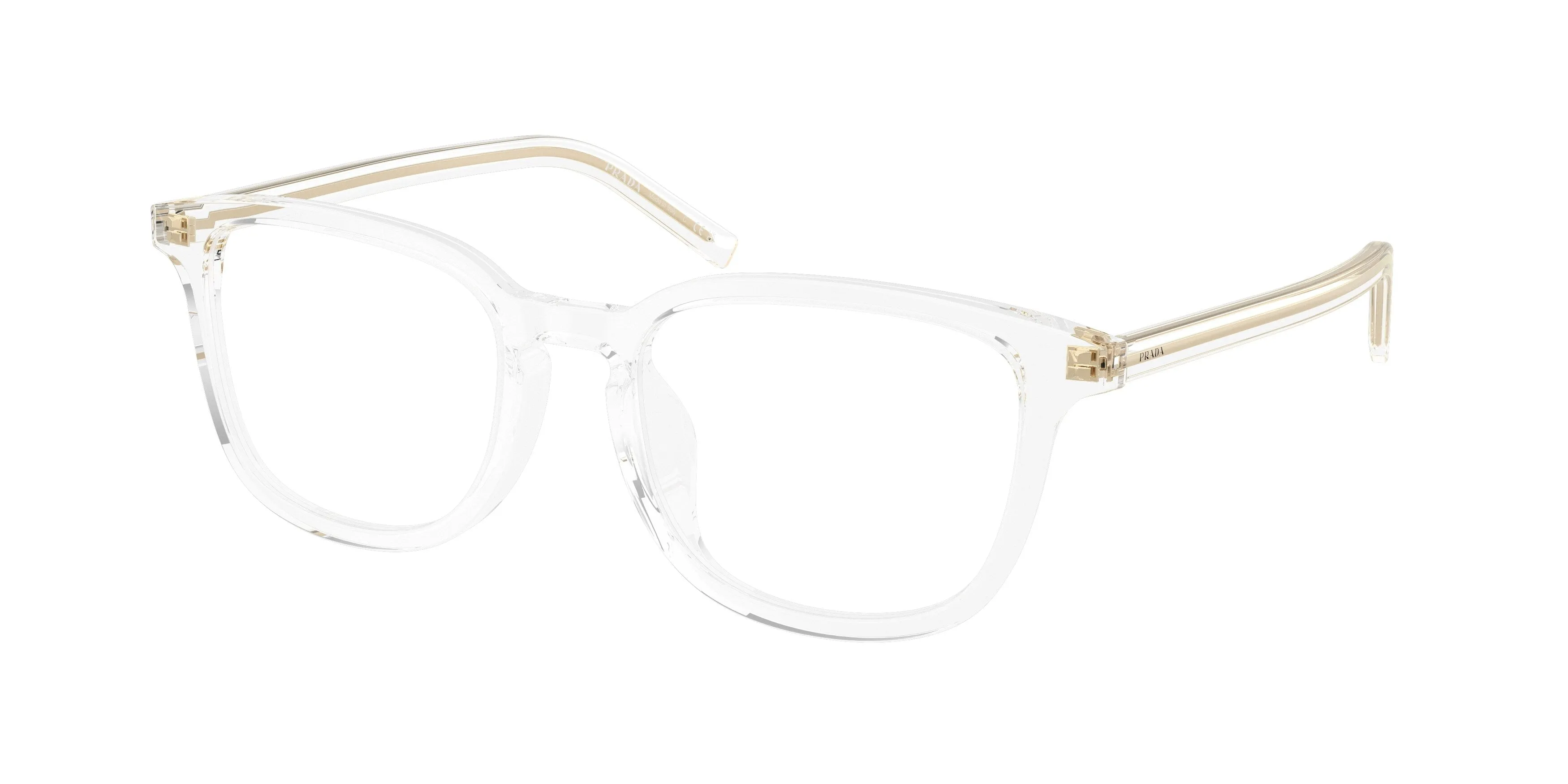 Prada PR D21VD 15Z1O1 Montature da vista Acetato Trasparente Trasparente Pillow Normale - immagine 1