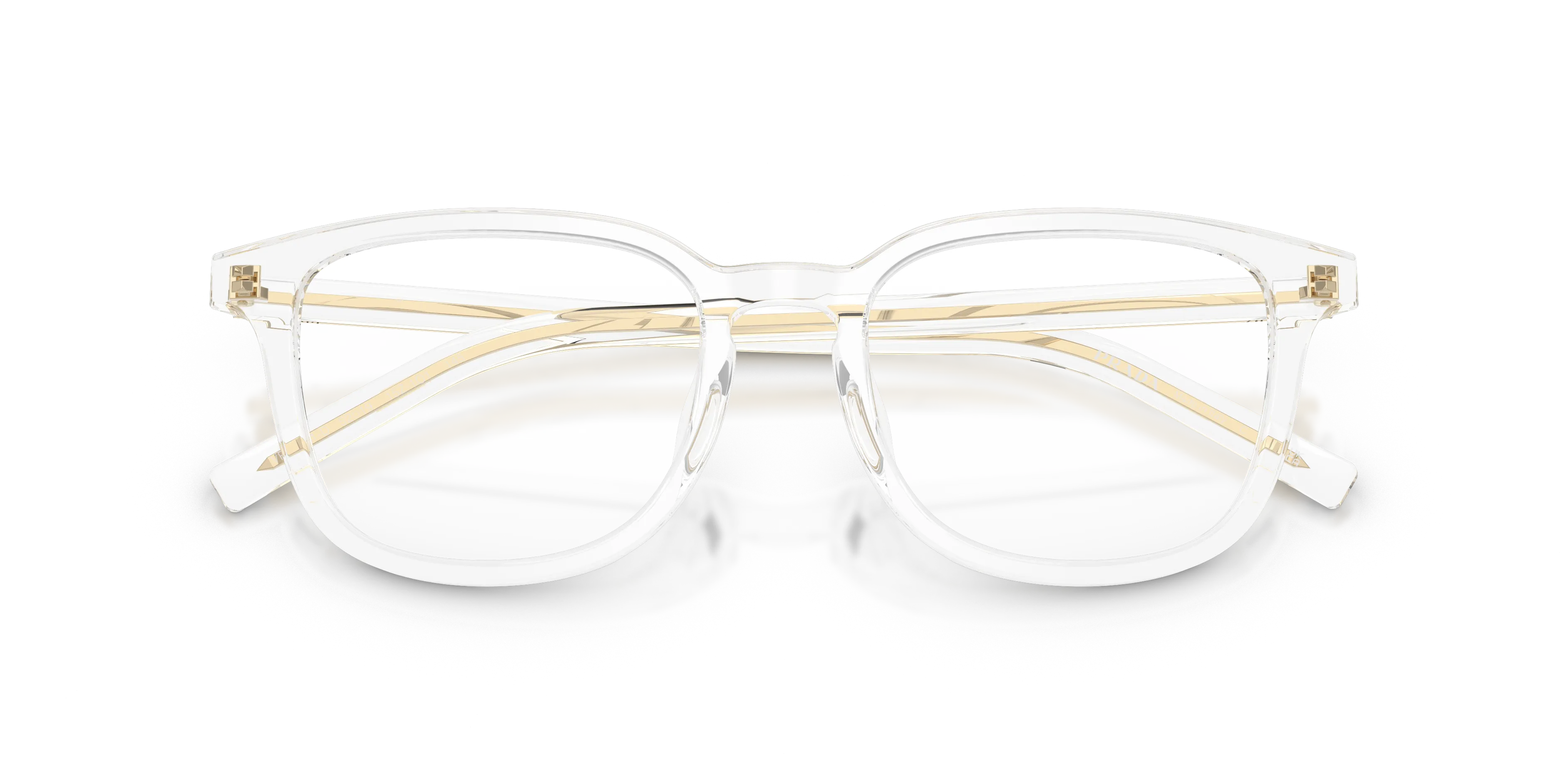 Prada PR D21VD 15Z1O1 Montature da vista Acetato Trasparente Trasparente Pillow Normale - immagine 2