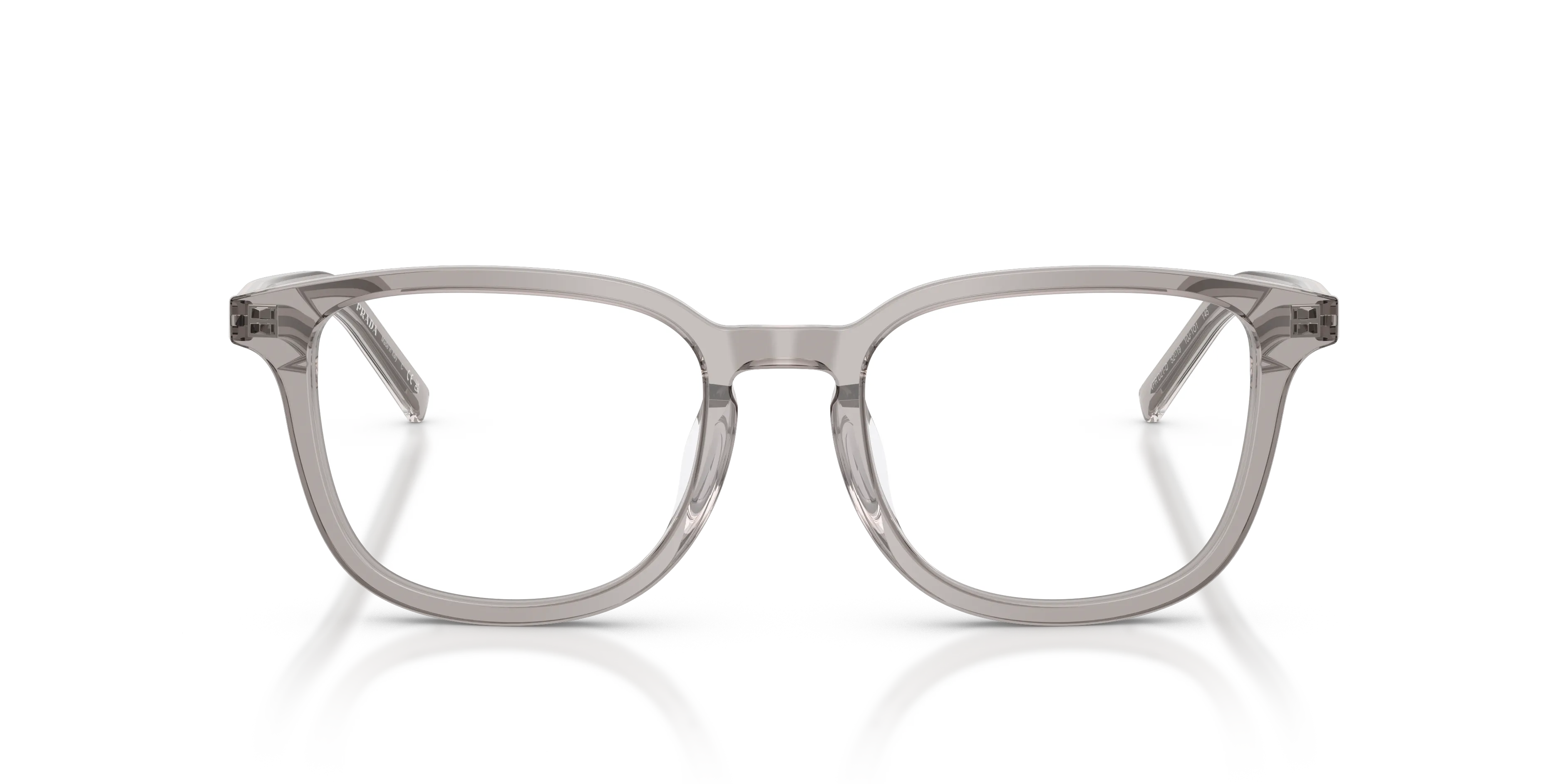 Prada PR D21VD 10J1O1 Montature da vista Acetato Grigio Trasparente Pillow Normale - immagine 3