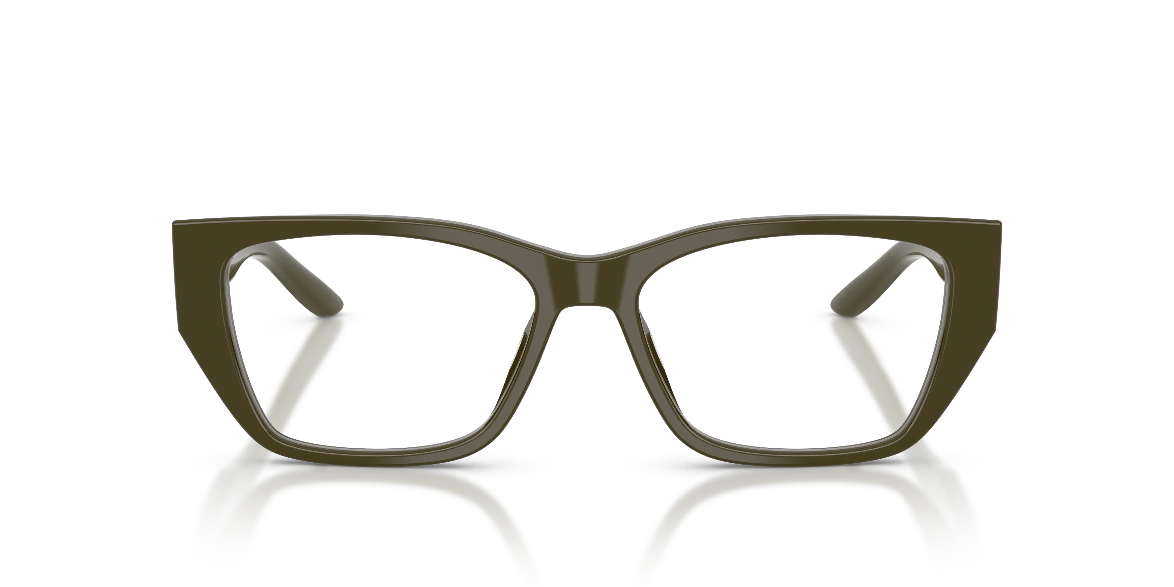 Prada PR D20V 26J1O1 Montature da vista Acetato Verde Trasparente Squadrata Normale - immagine 3