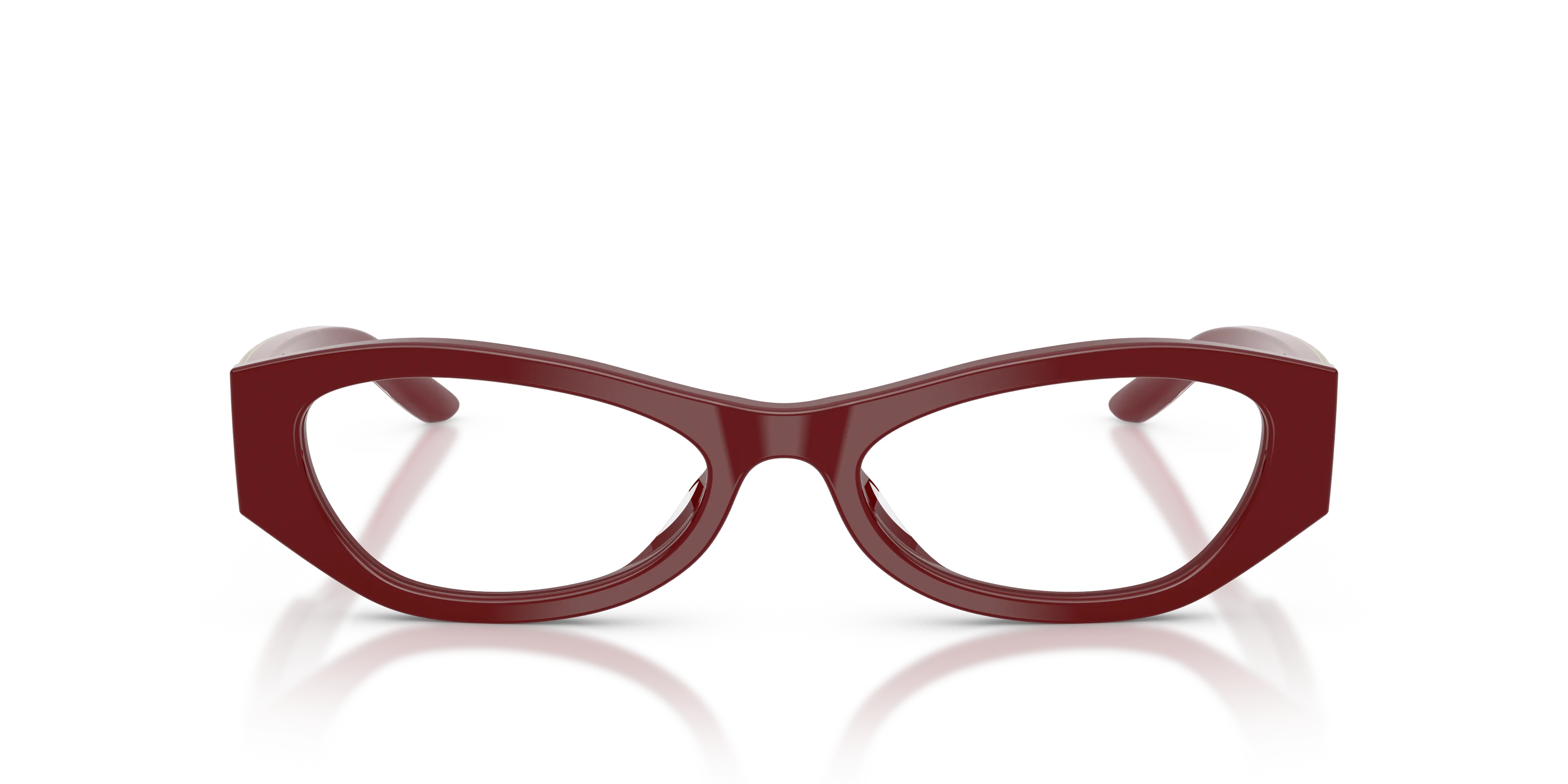 Prada PR D19VU 23L1O1 Montature da vista Acetato Marrone Trasparente Rotonda Normale - immagine 3
