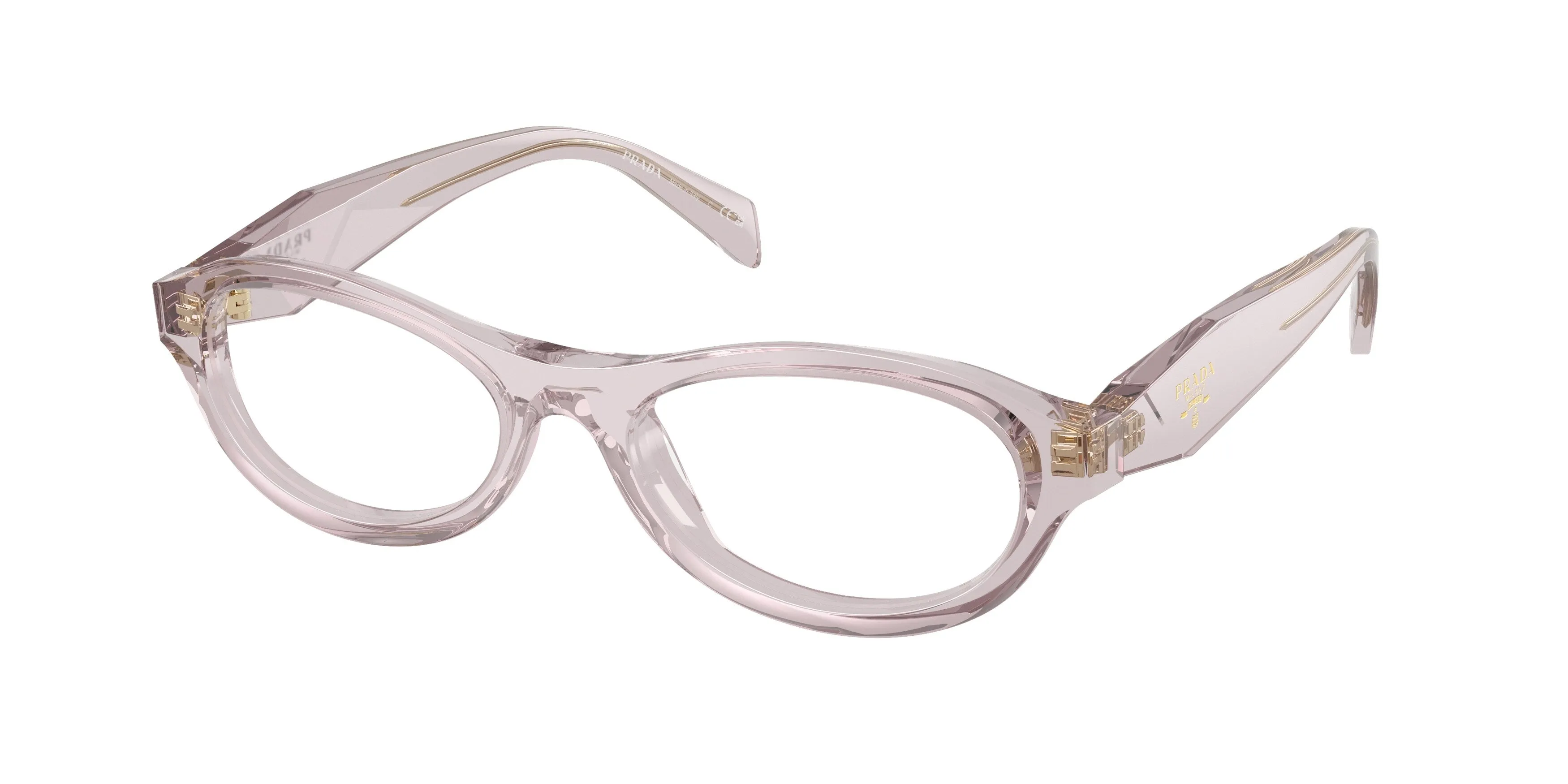 Prada PR D18V 12W1O1 Montature da vista Acetato Viola Trasparente Rotonda Normale - immagine 1