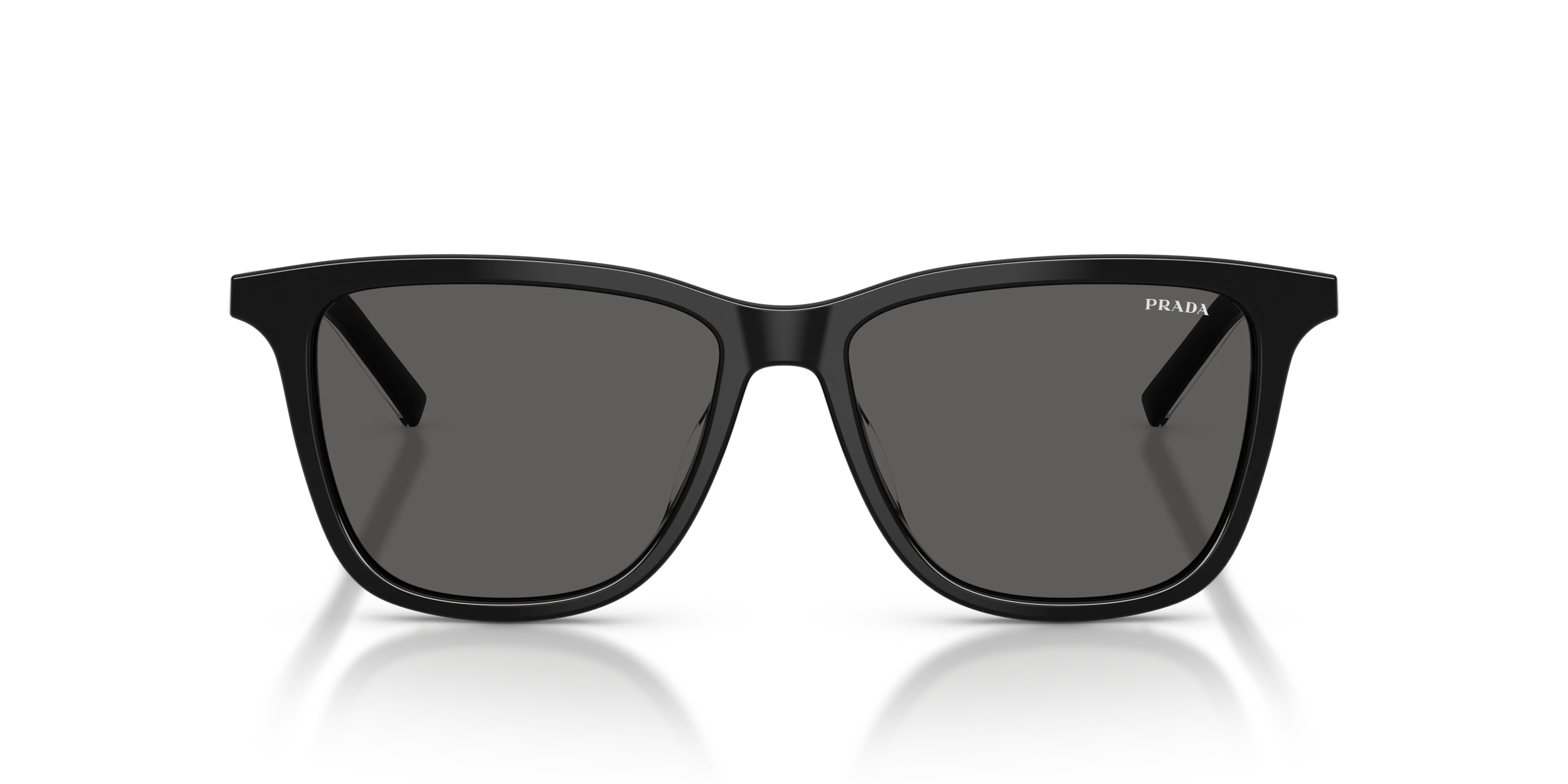 Prada PR D18SD 29O20Z Occhiali da sole Acetato Nero Grigio Squadrata Normale - immagine 3