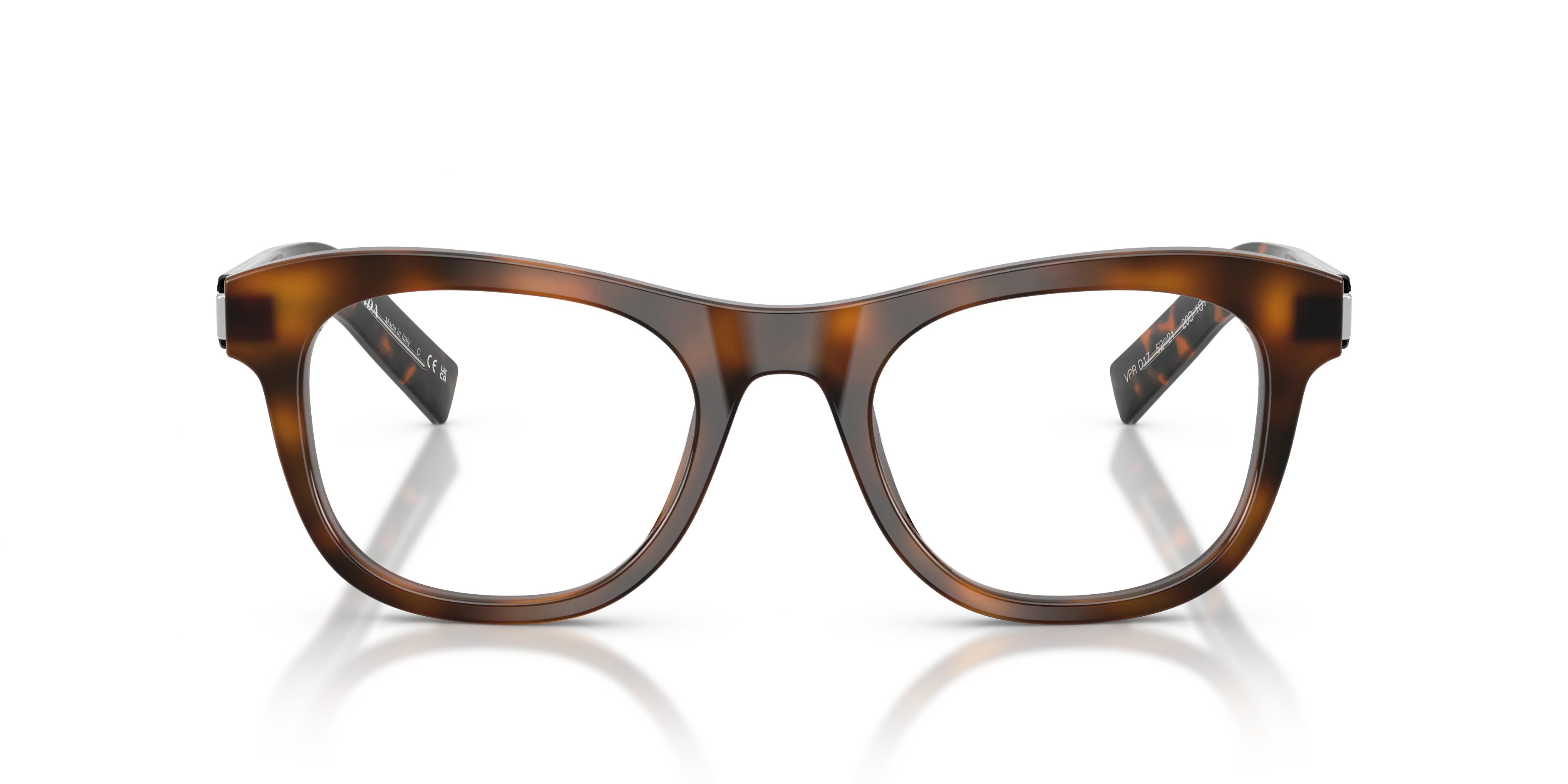 Prada PR D17V 20D1O1 Montature da vista Acetato Tartaruga Trasparente Cat Eye Normale - immagine 3