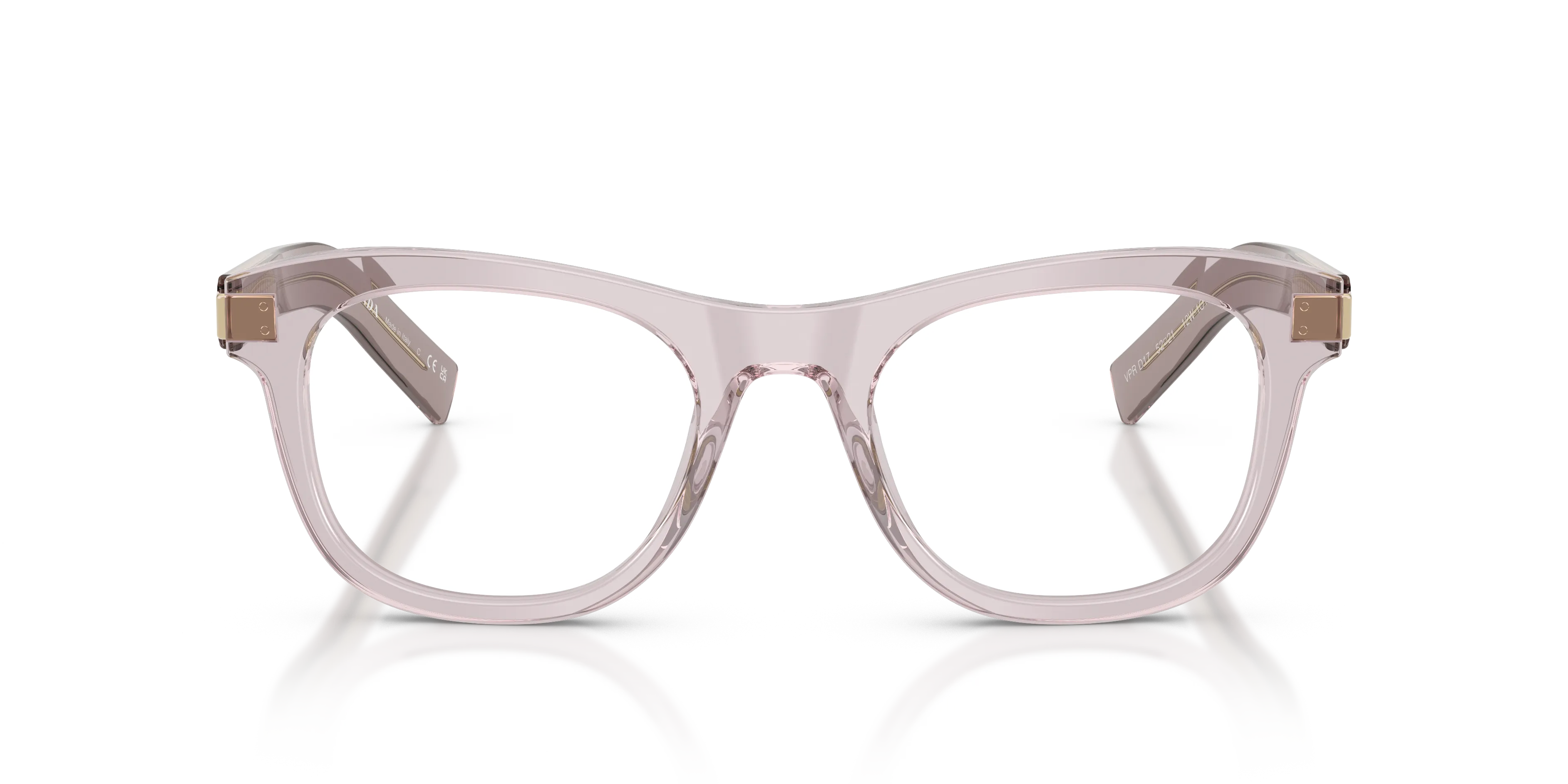 Prada PR D17V 12W1O1 Montature da vista Acetato Viola Trasparente Cat Eye Normale - immagine 3