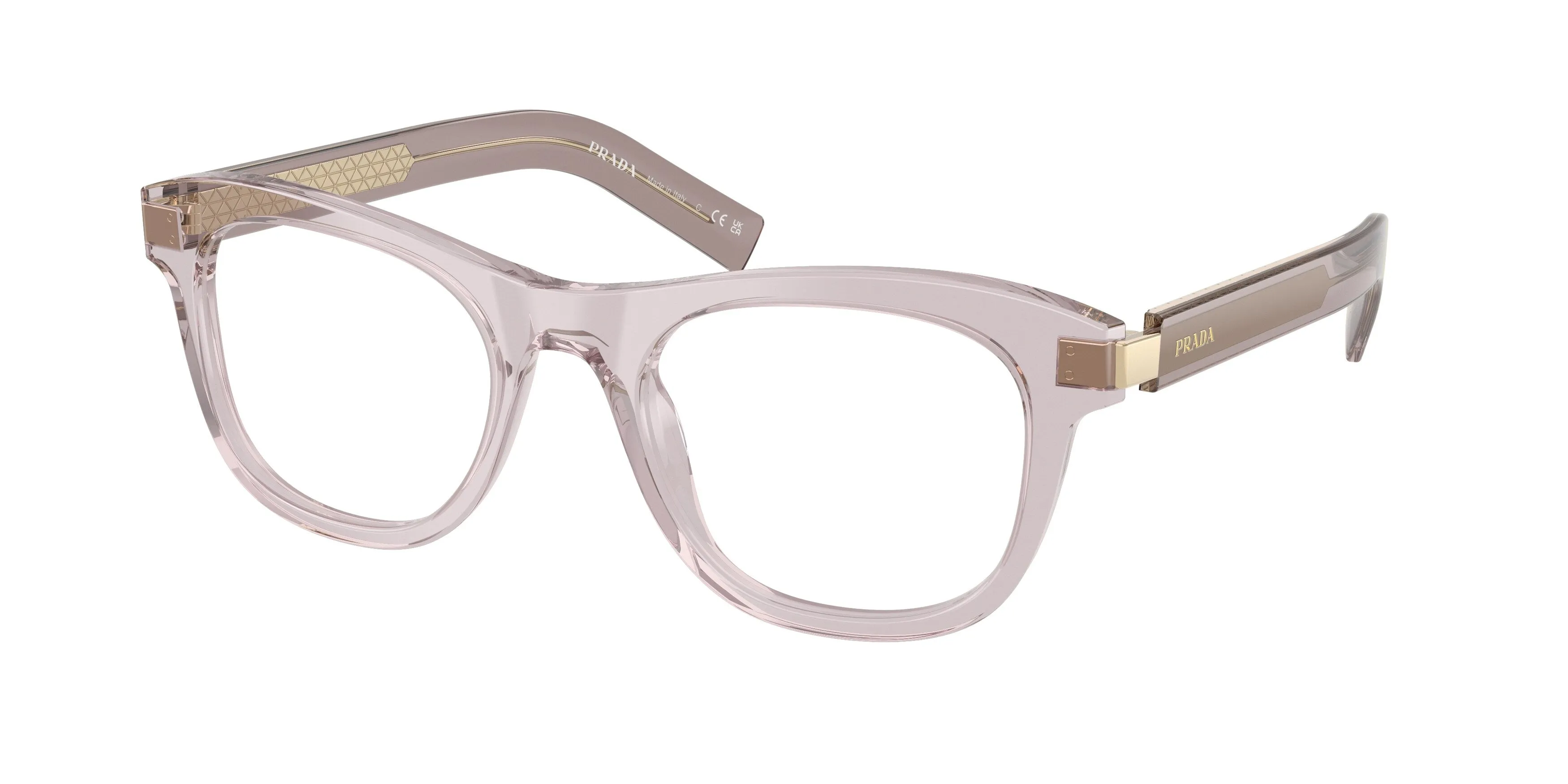Prada PR D17V 12W1O1 Montature da vista Acetato Viola Trasparente Cat Eye Normale - immagine 1