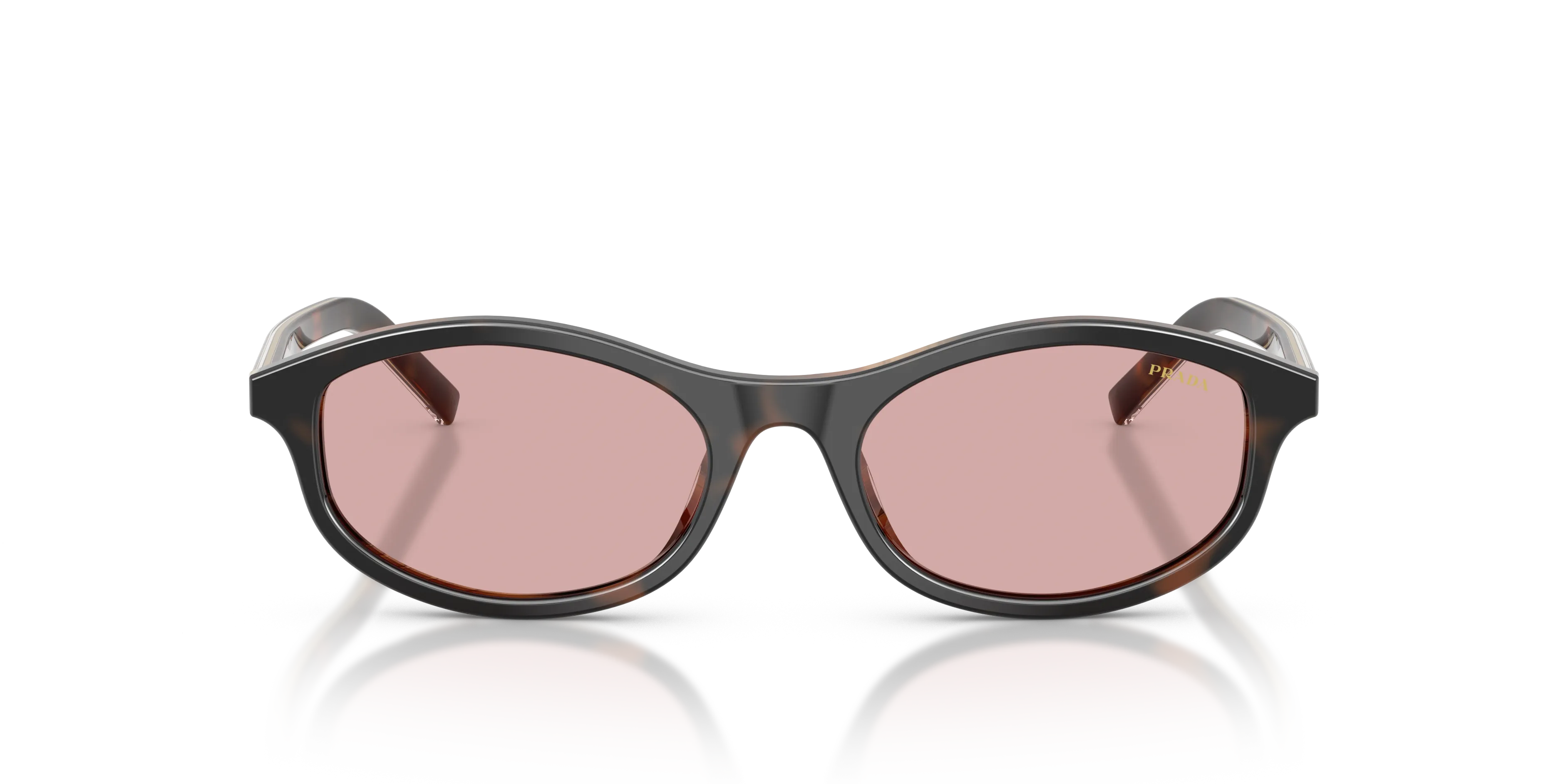 Prada PR D17S 20P9G1 Occhiali da sole Acetato Tartaruga Viola Geometrica Normale - immagine 3
