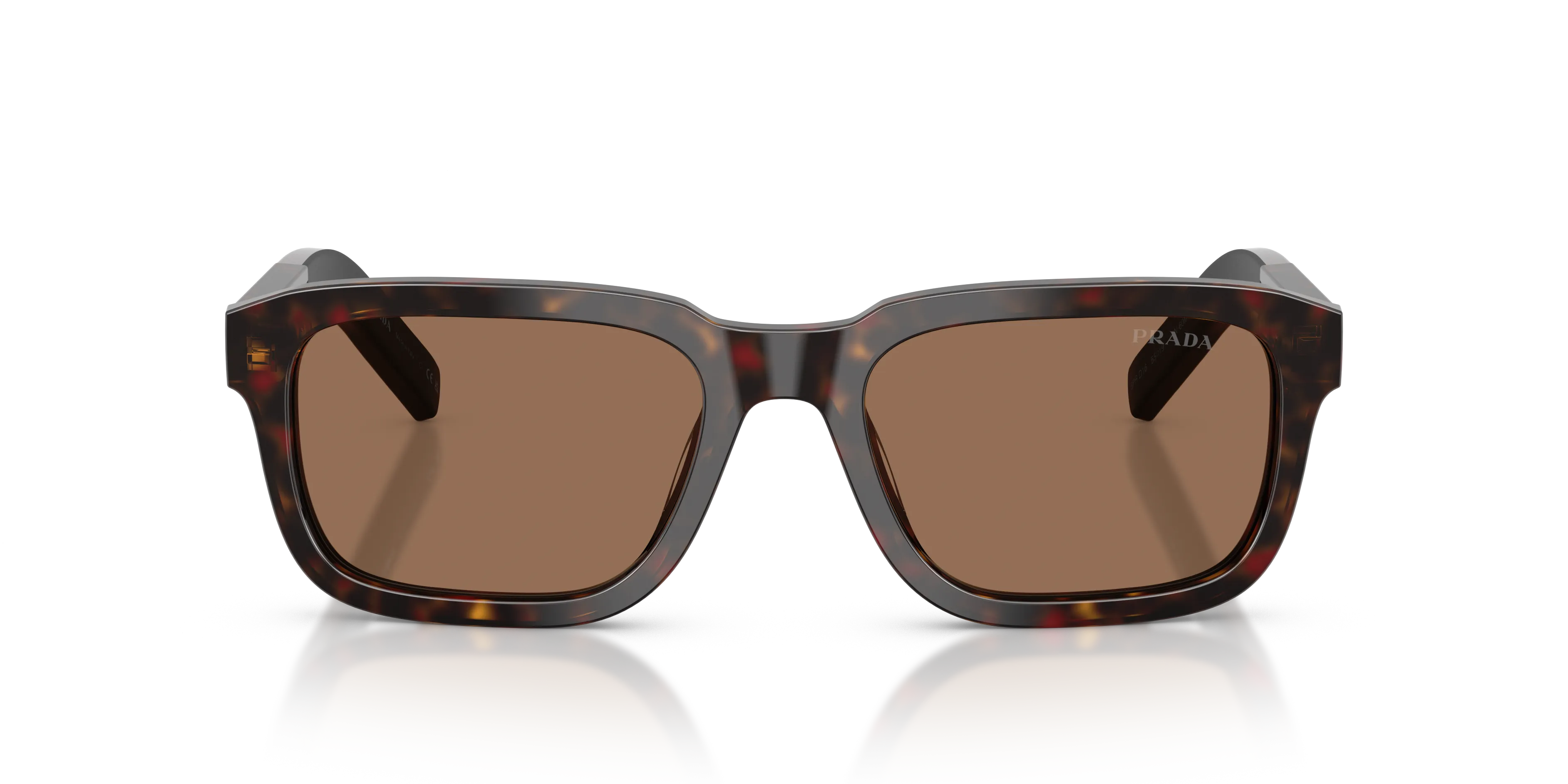Prada PR D16S 17N60M Occhiali da sole Acetato Tartaruga Marrone Squadrata Normale - immagine 3