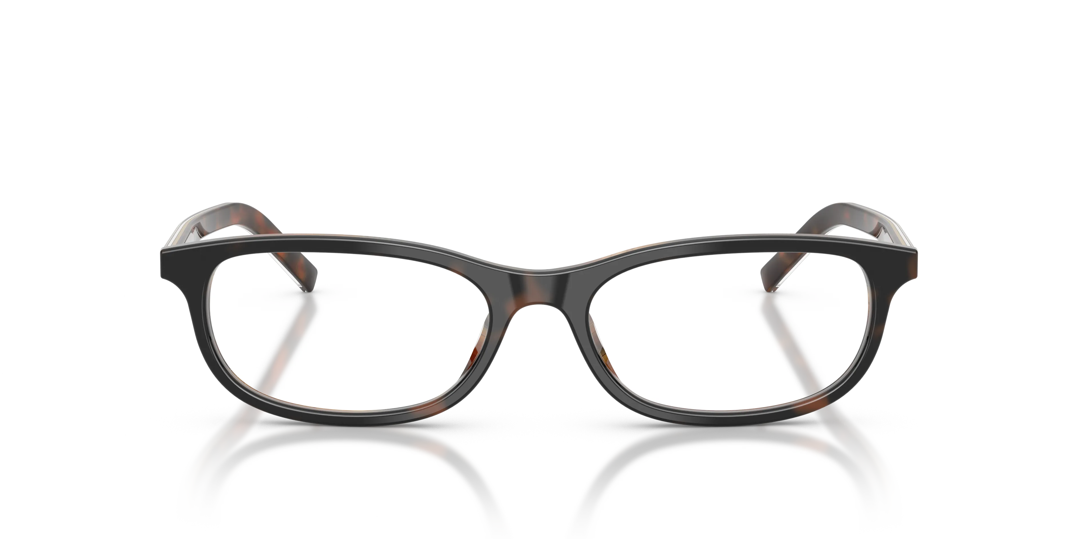 Prada PR D15VU 20P1O1 Montature da vista Acetato Tartaruga Trasparente Geometrica Normale - immagine 3