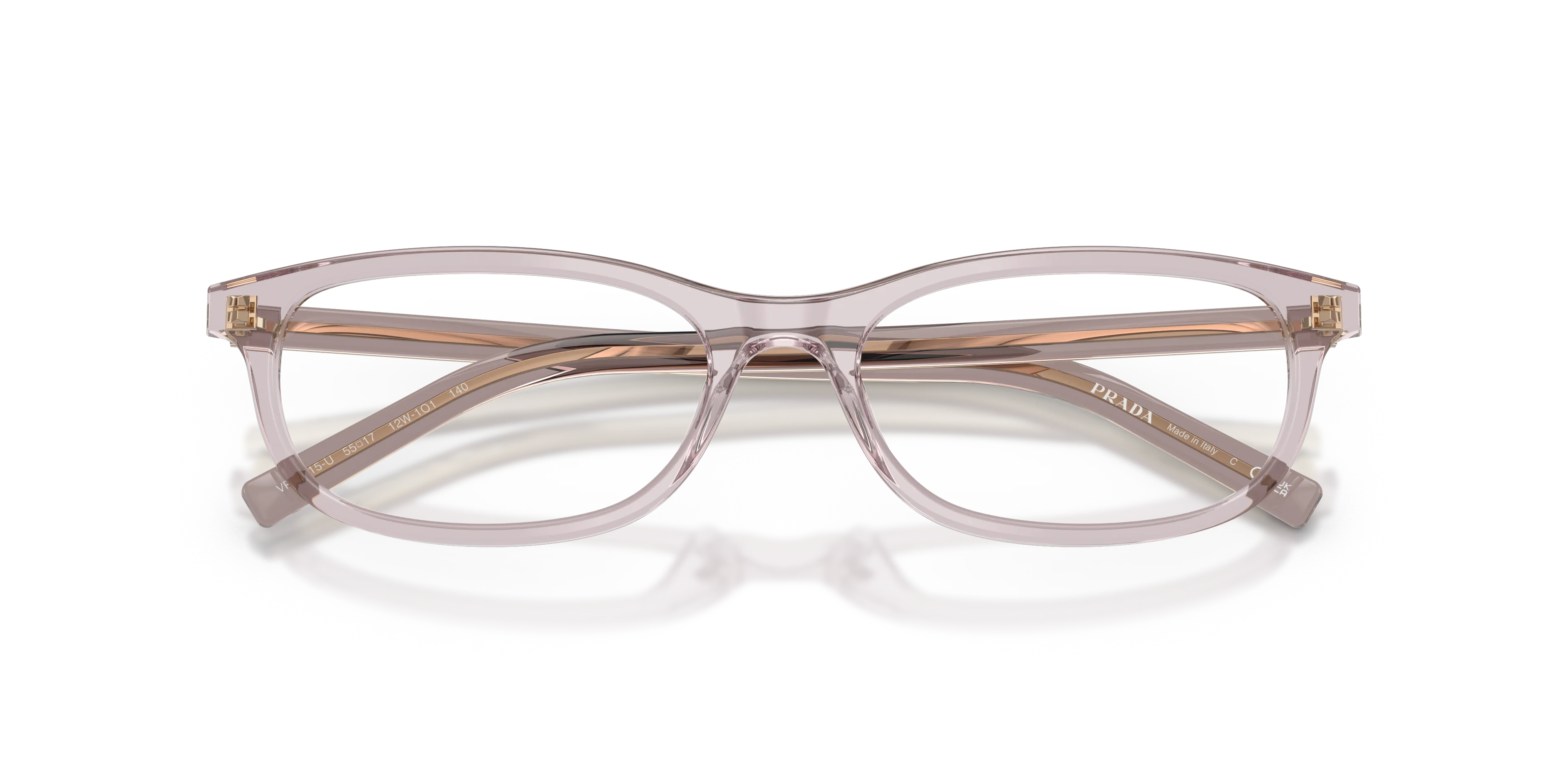 Prada PR D15VU 12W1O1 Montature da vista Acetato Viola Trasparente Geometrica Normale - immagine 2