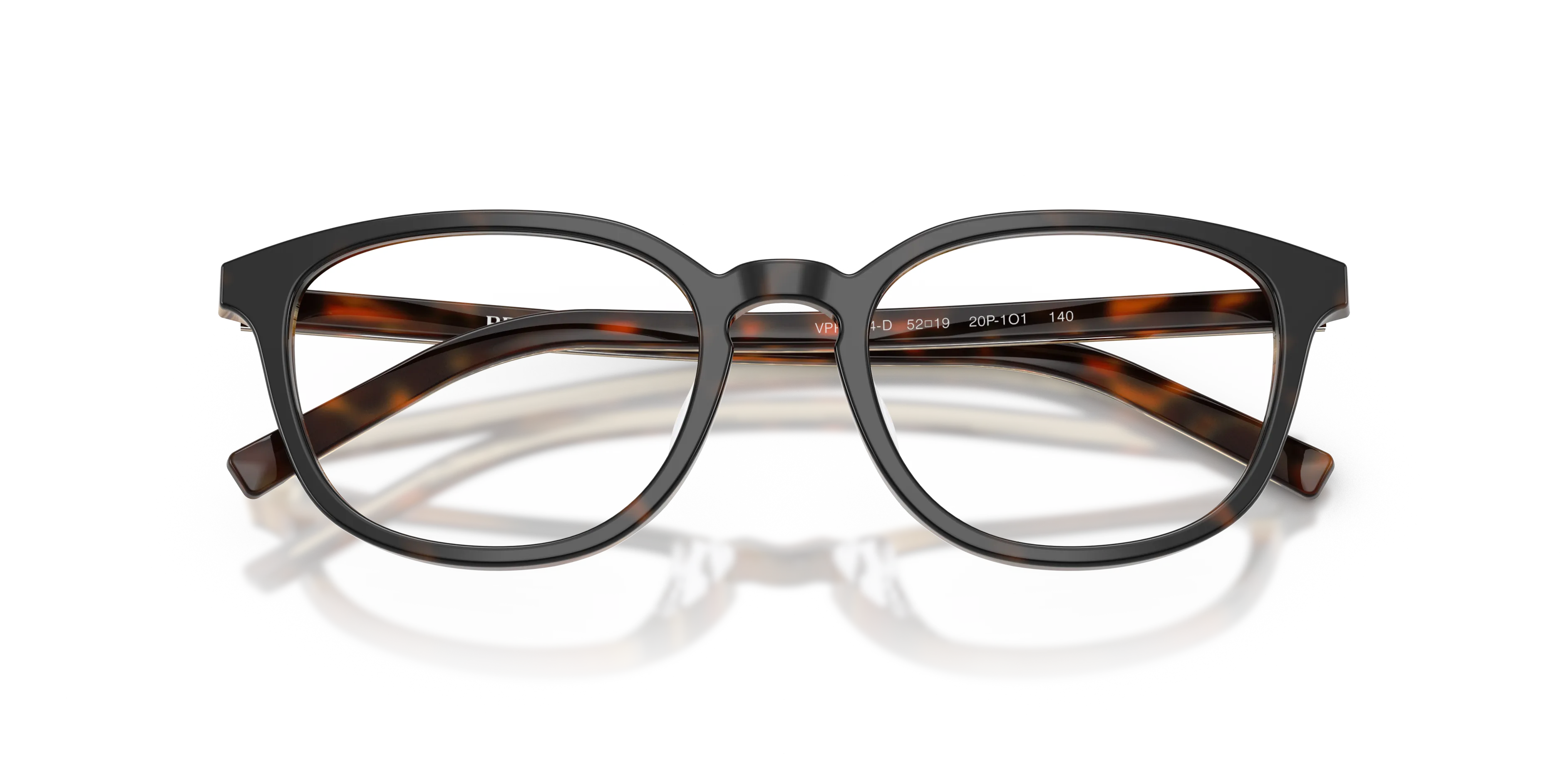 Prada PR D14VD 20P1O1 Montature da vista Acetato Tartaruga Trasparente Pantos Normale - immagine 2