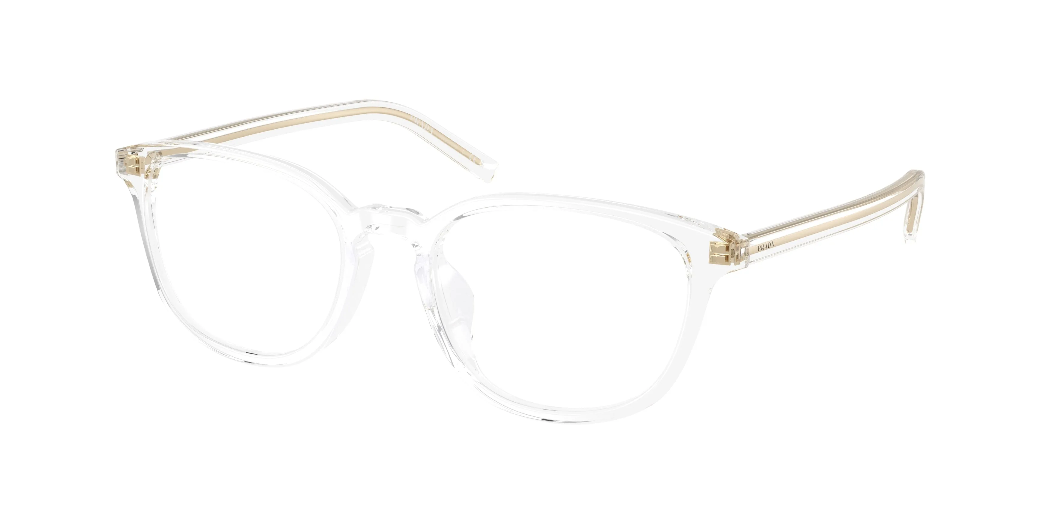 Prada PR D14VD 15Z1O1 Montature da vista Acetato Trasparente Trasparente Pantos Normale - immagine 1