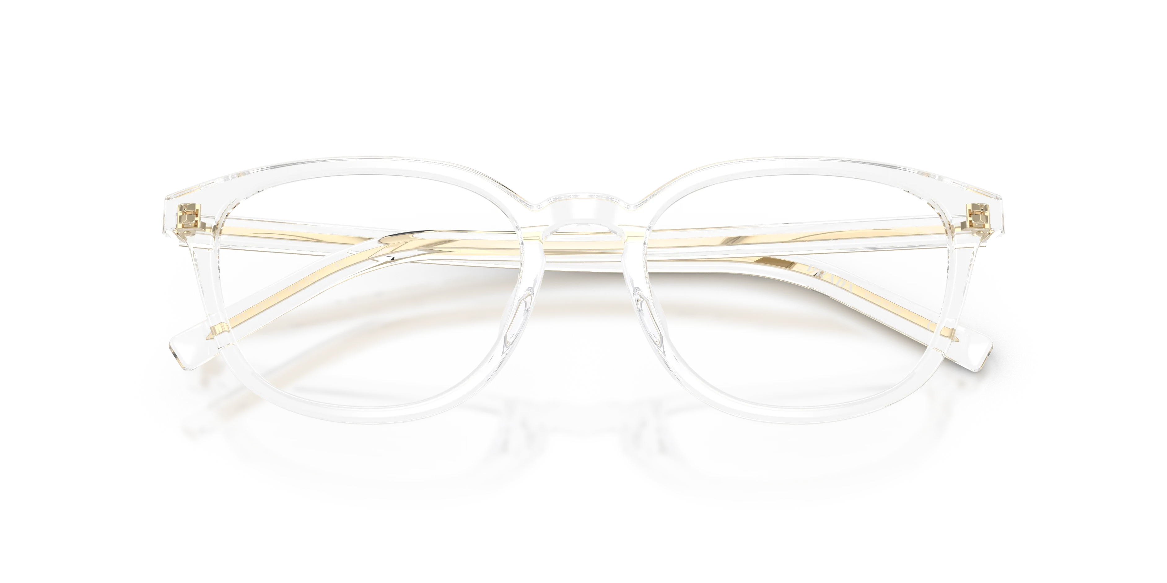 Prada PR D14VD 15Z1O1 Montature da vista Acetato Trasparente Trasparente Pantos Normale - immagine 2
