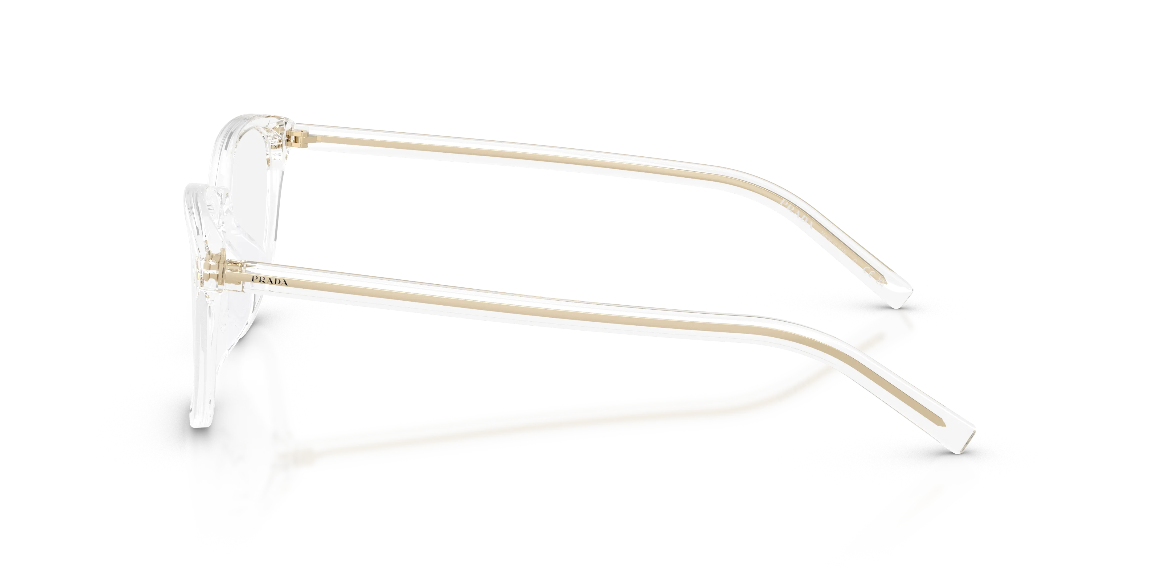 Prada PR D14VD 15Z1O1 Montature da vista Acetato Trasparente Trasparente Pantos Normale - immagine 4