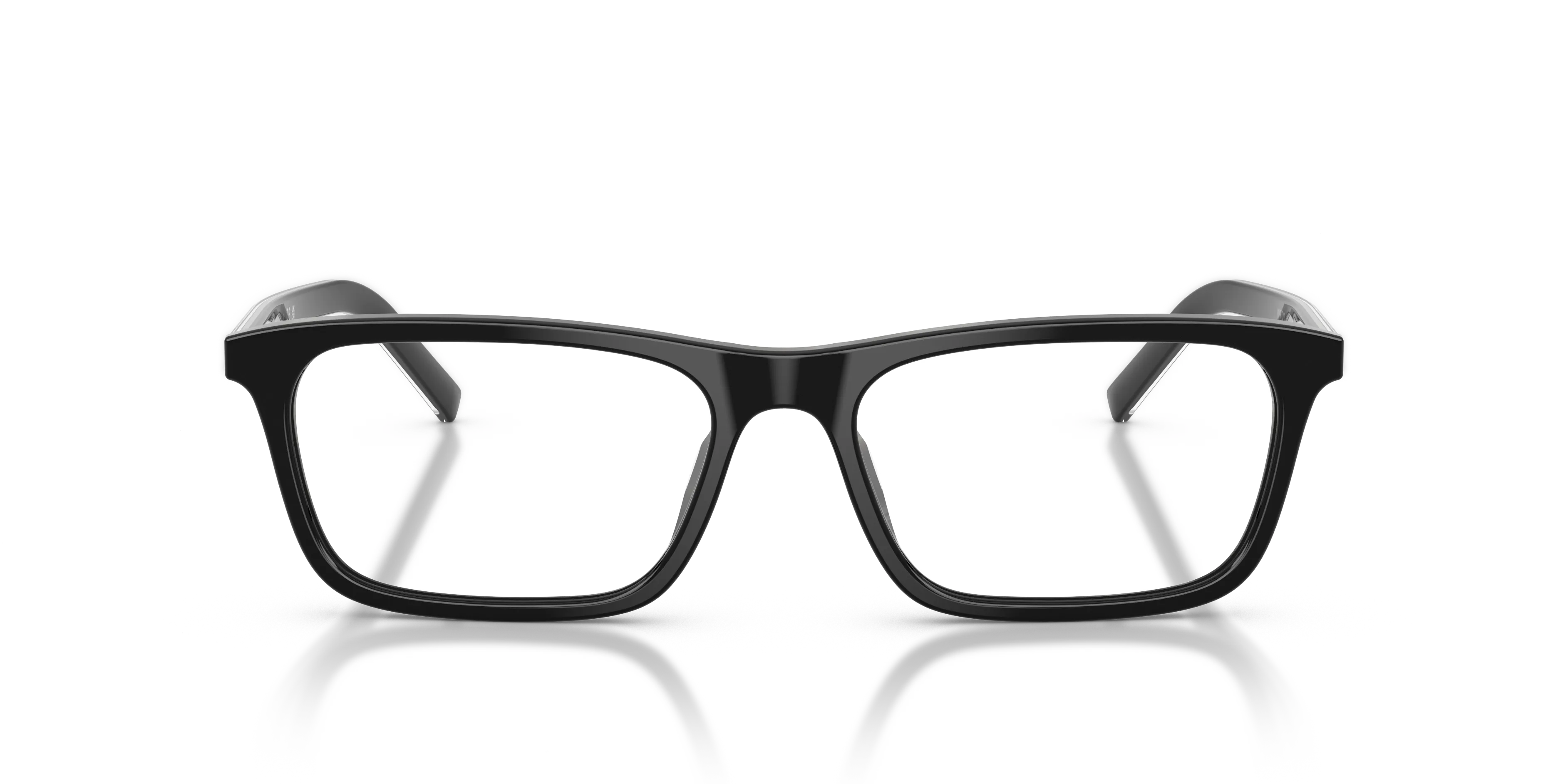 Prada PR D13V 29O1O1 Montature da vista Acetato Nero Trasparente Squadrata Normale - immagine 3