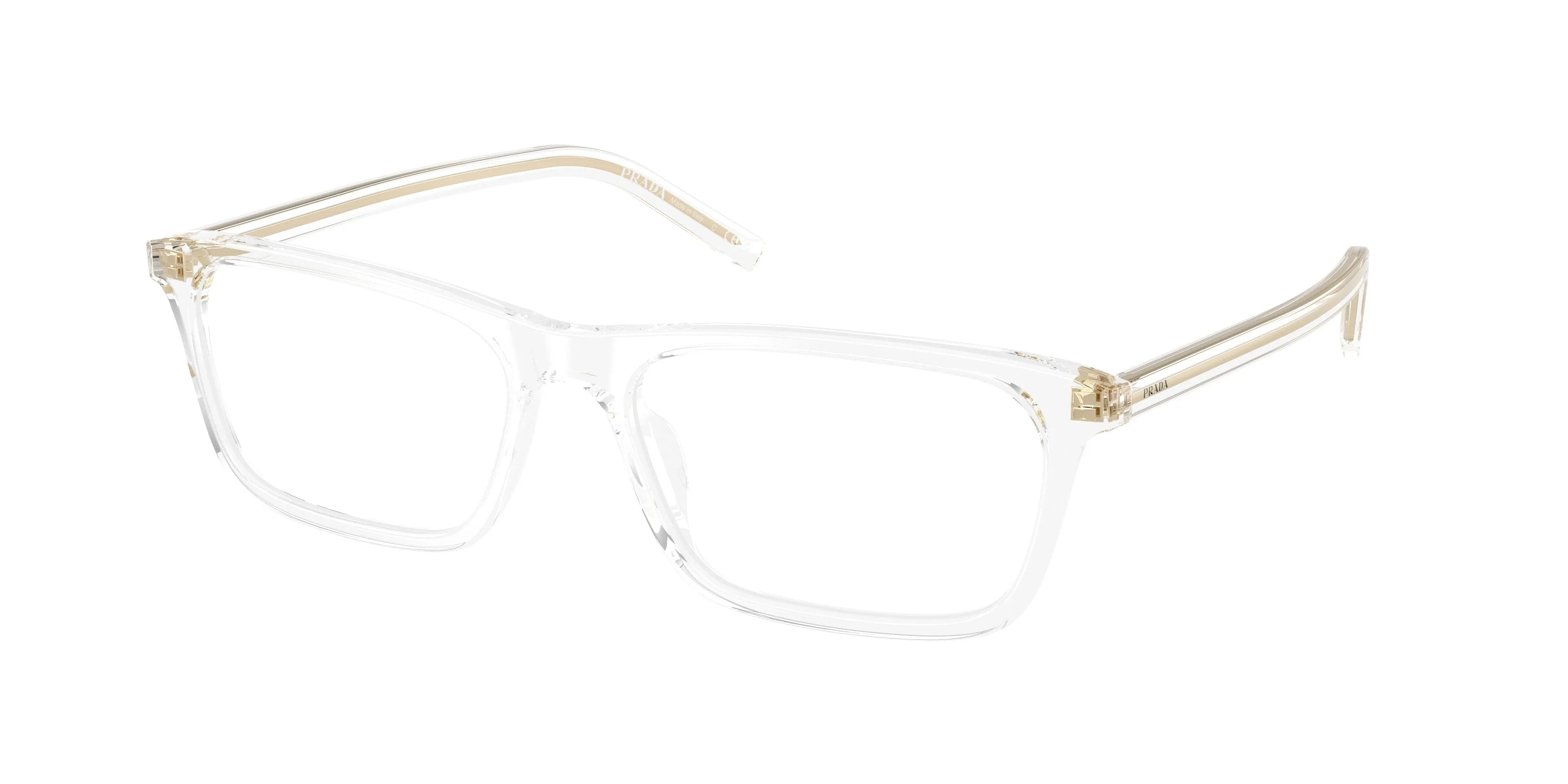 Prada PR D13V 15Z1O1 Montature da vista Acetato Trasparente Trasparente Squadrata Normale - immagine 1
