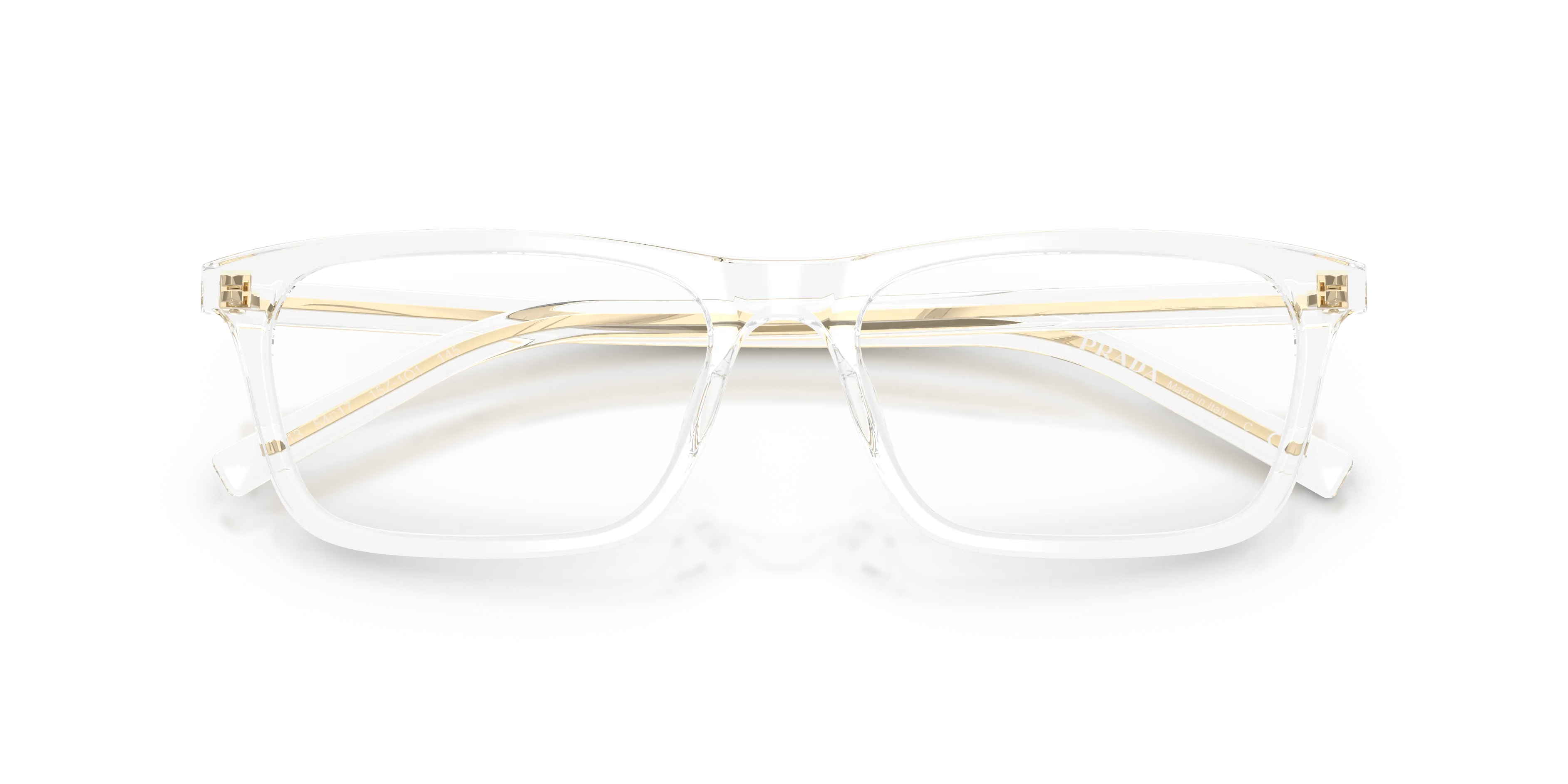 Prada PR D13V 15Z1O1 Montature da vista Acetato Trasparente Trasparente Squadrata Normale - immagine 2
