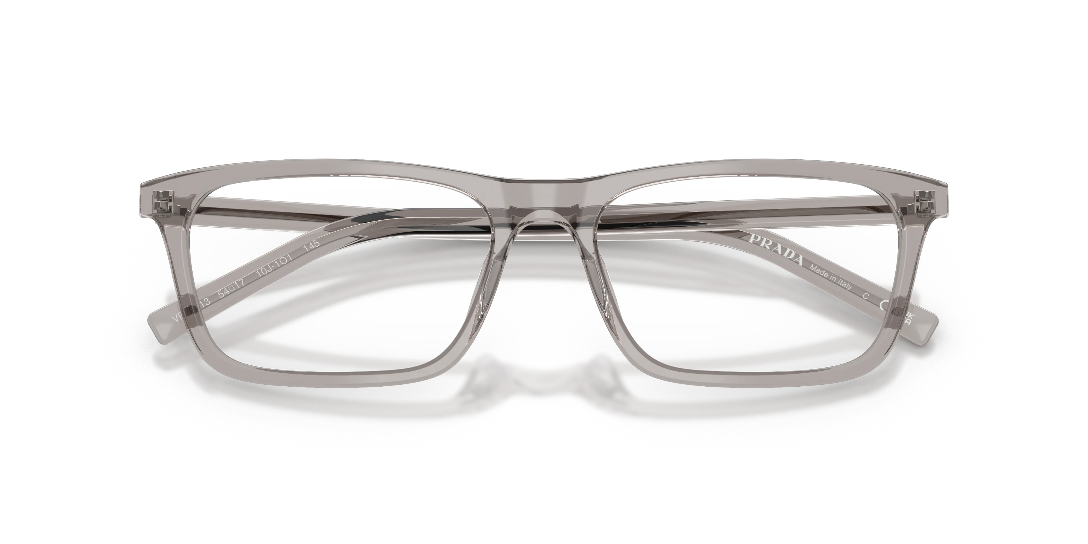 Prada PR D13V 10J1O1 Montature da vista Acetato Grigio Trasparente Squadrata Normale - immagine 2