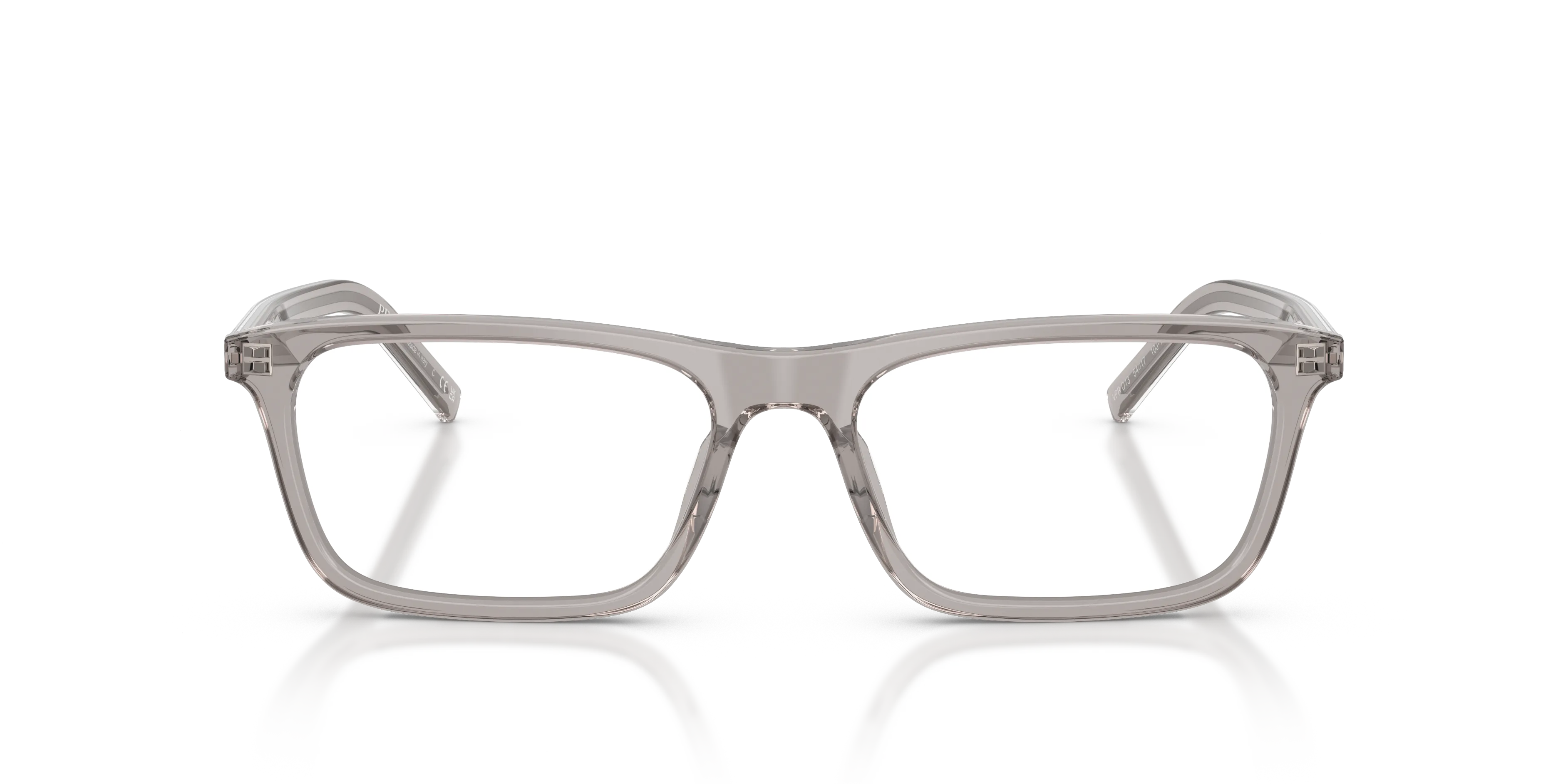 Prada PR D13V 10J1O1 Montature da vista Acetato Grigio Trasparente Squadrata Normale - immagine 3