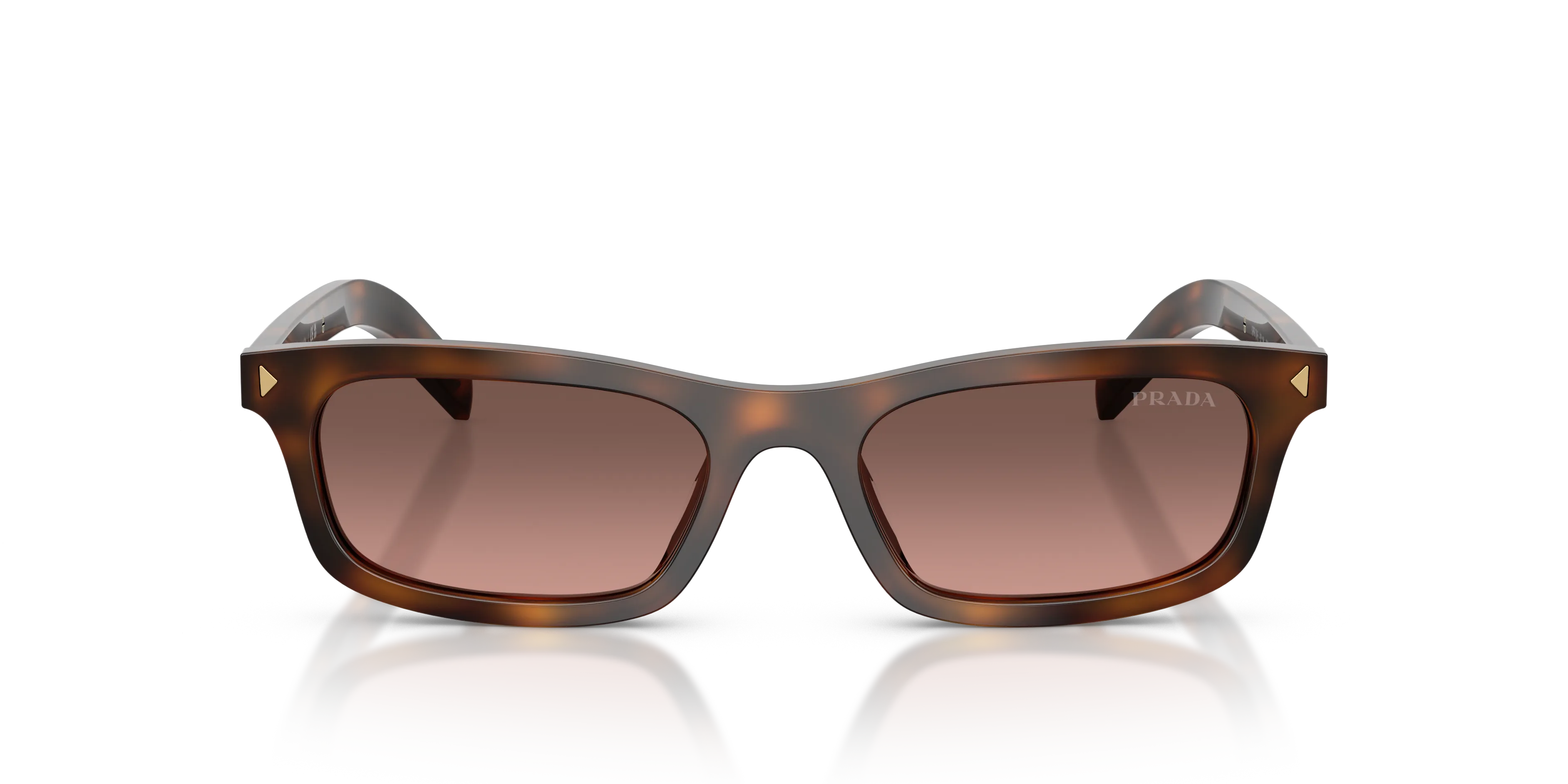 Prada PR D05S 20D11C Occhiali da sole Acetato Tartaruga Marrone Pillow Normale Sfumato - immagine 3