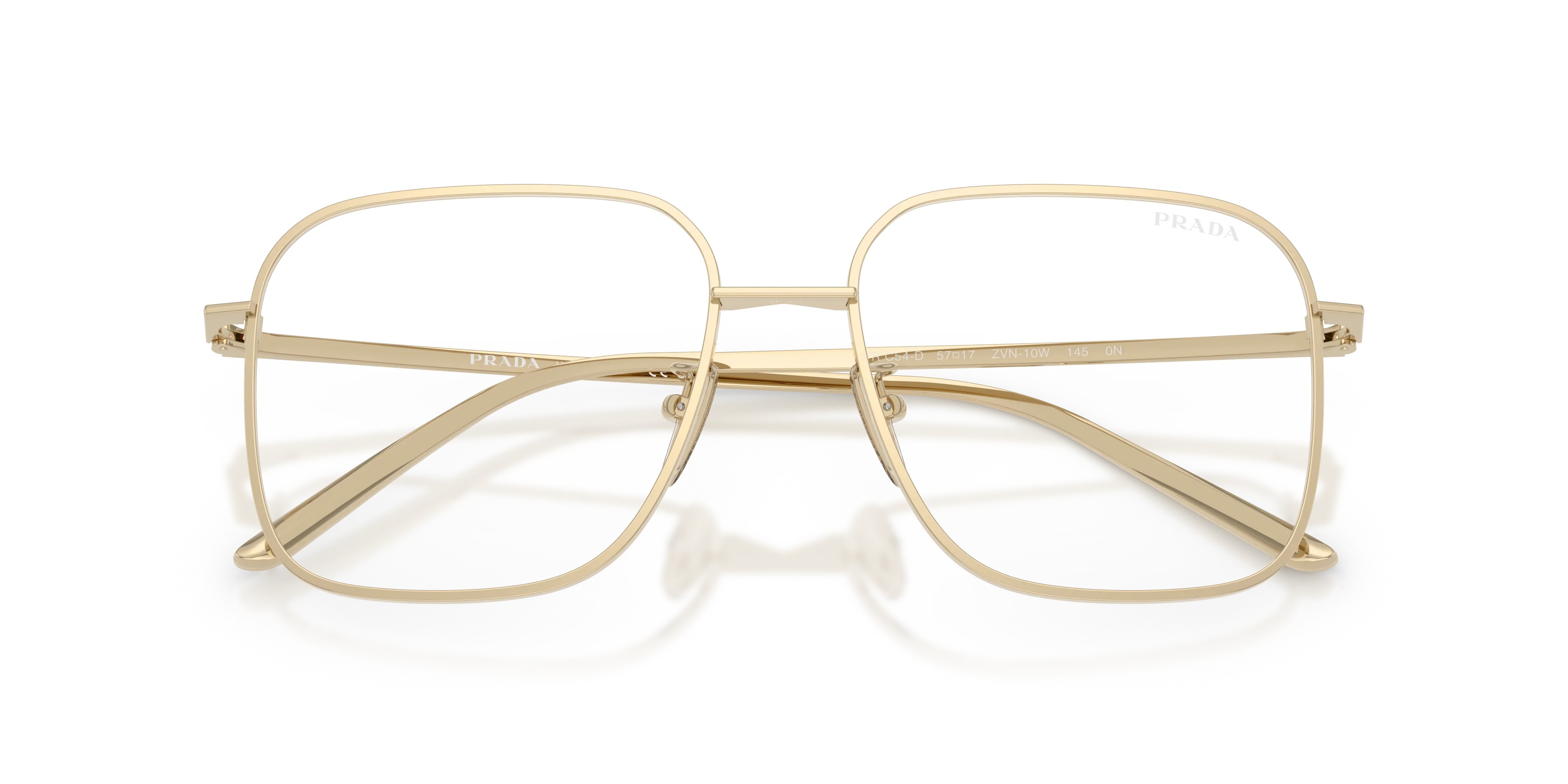 Prada PR C54SD ZVN10W Occhiali da sole Metallo Oro Trasparente Squadrata Normale - immagine 2