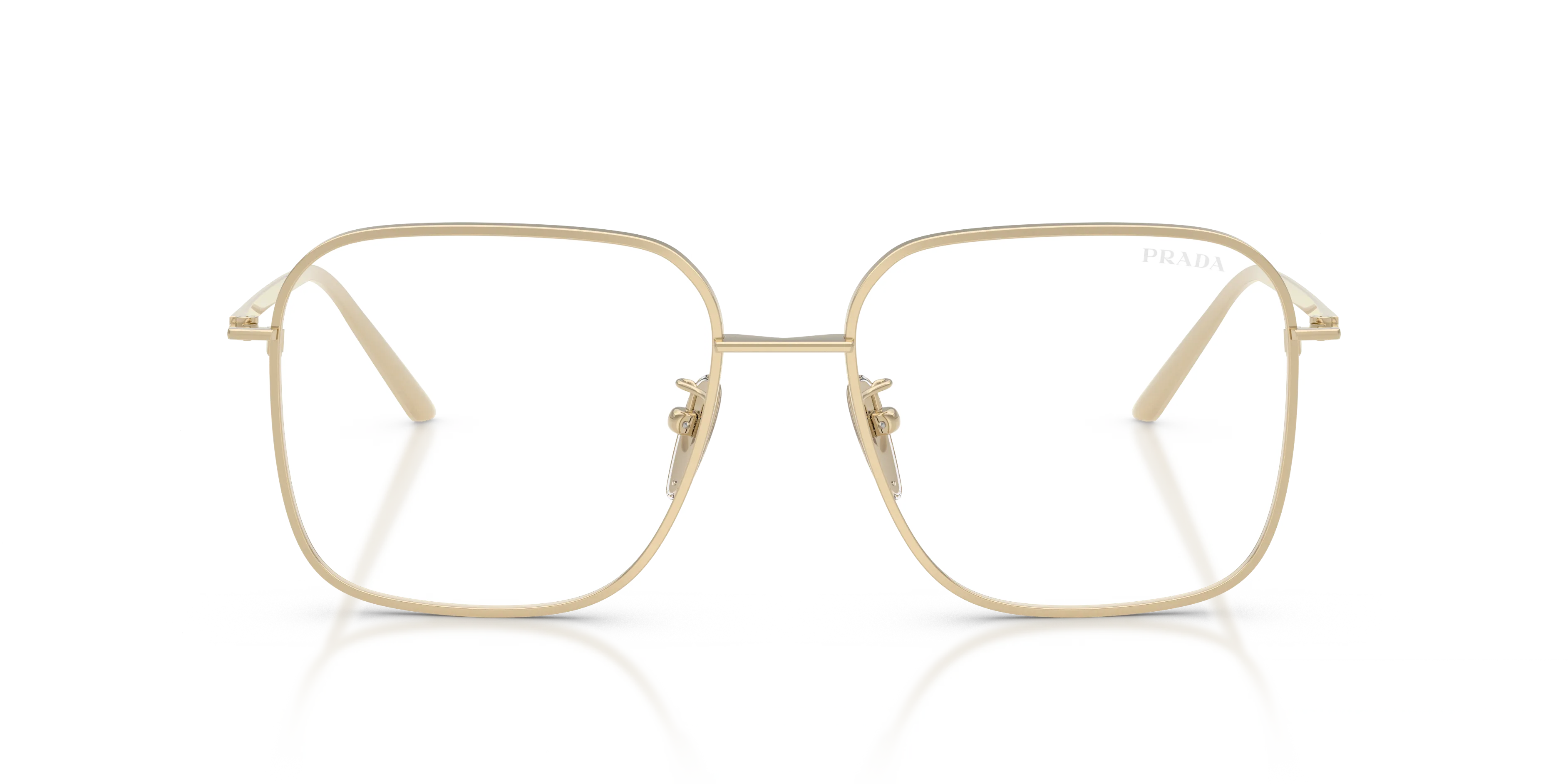 Prada PR C54SD ZVN10W Occhiali da sole Metallo Oro Trasparente Squadrata Normale - immagine 3