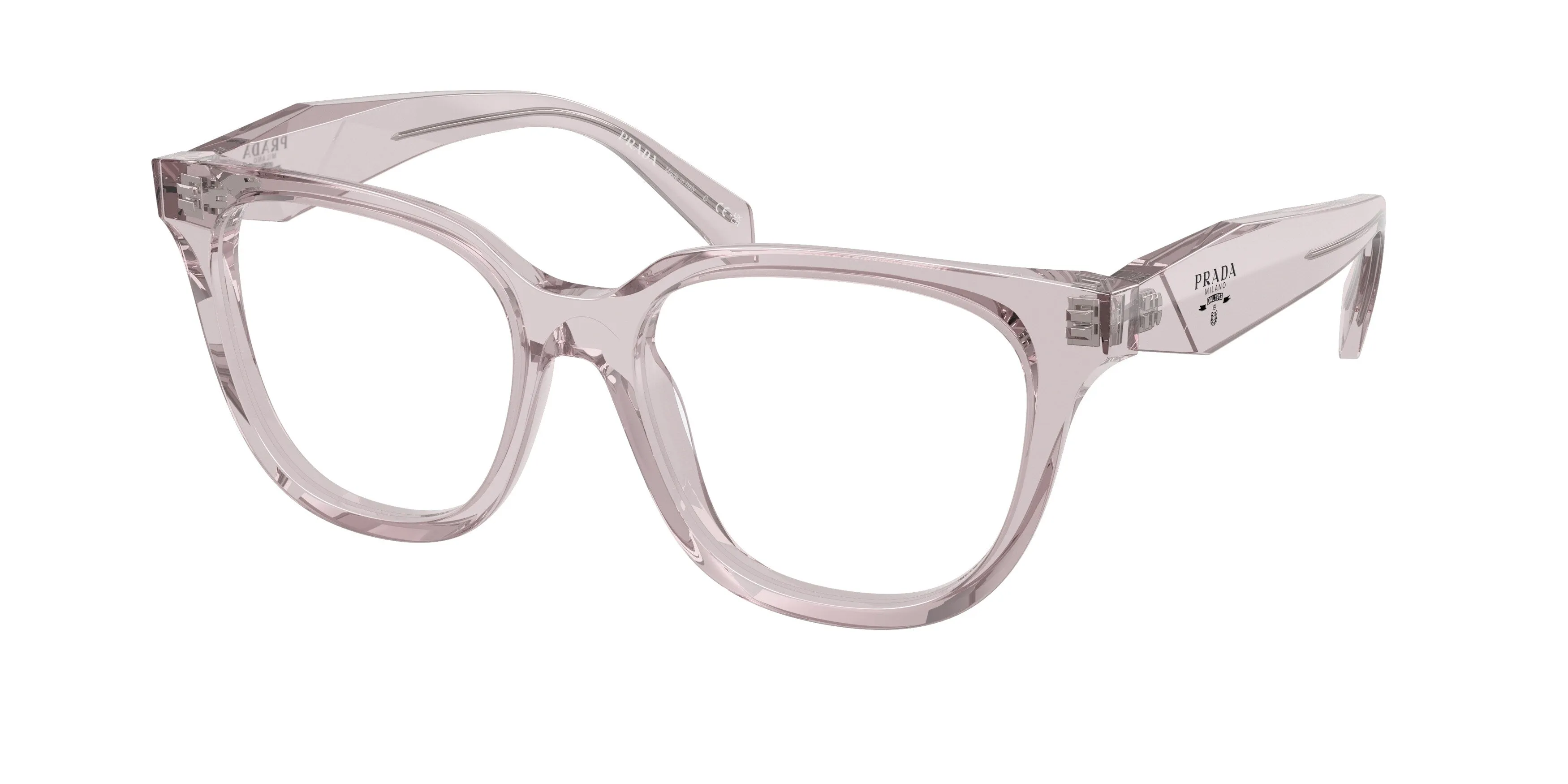 Prada PR C11V 12W1O1 Montature da vista Acetato Viola Trasparente Farfalla Normale - immagine 1
