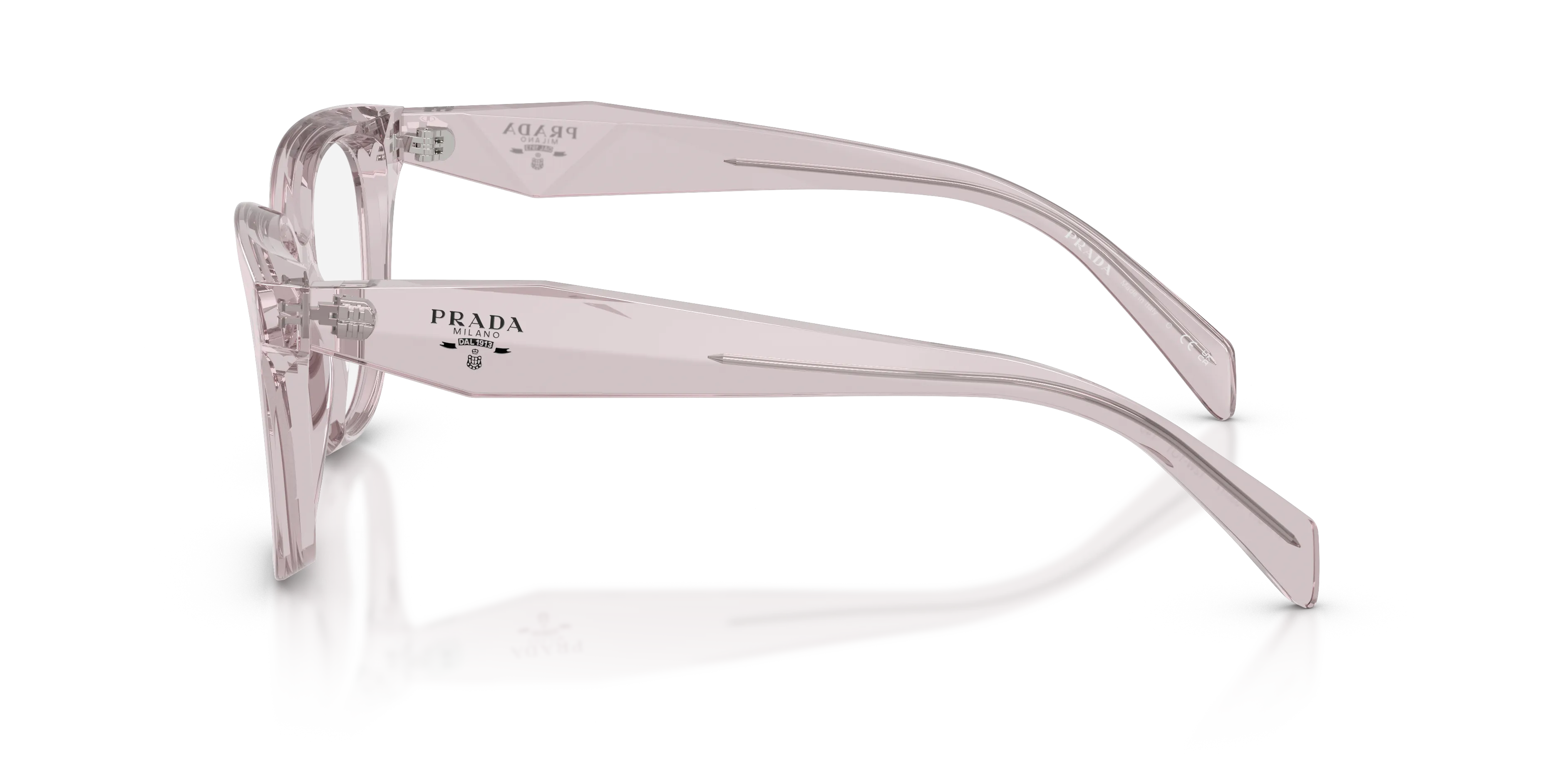 Prada PR C11V 12W1O1 Montature da vista Acetato Viola Trasparente Farfalla Normale - immagine 4