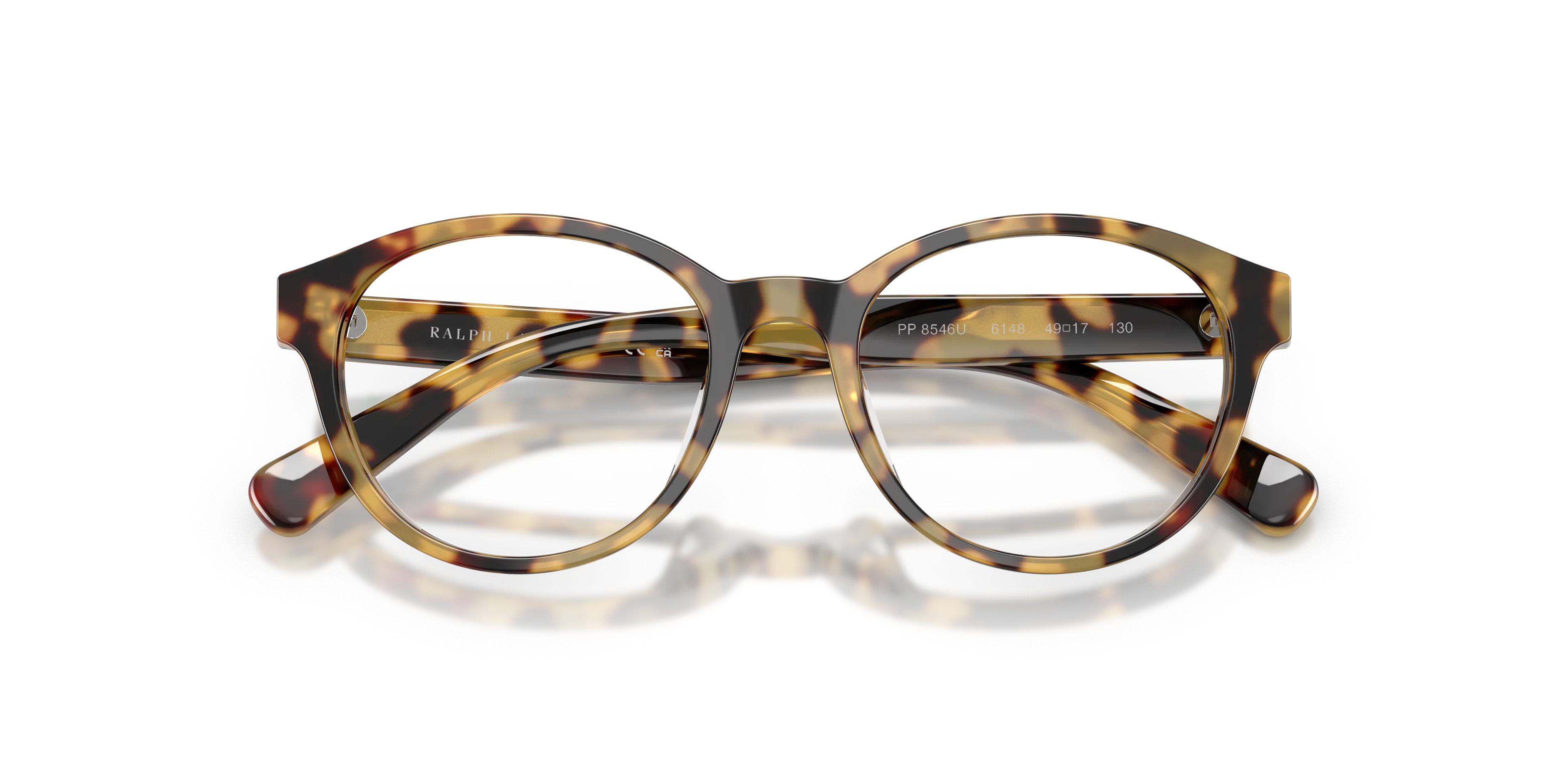 Polo Ralph Lauren PP8546U 6148 Montature da vista bambino Acetato Tartaruga Trasparente Rotonda Normale - immagine 2