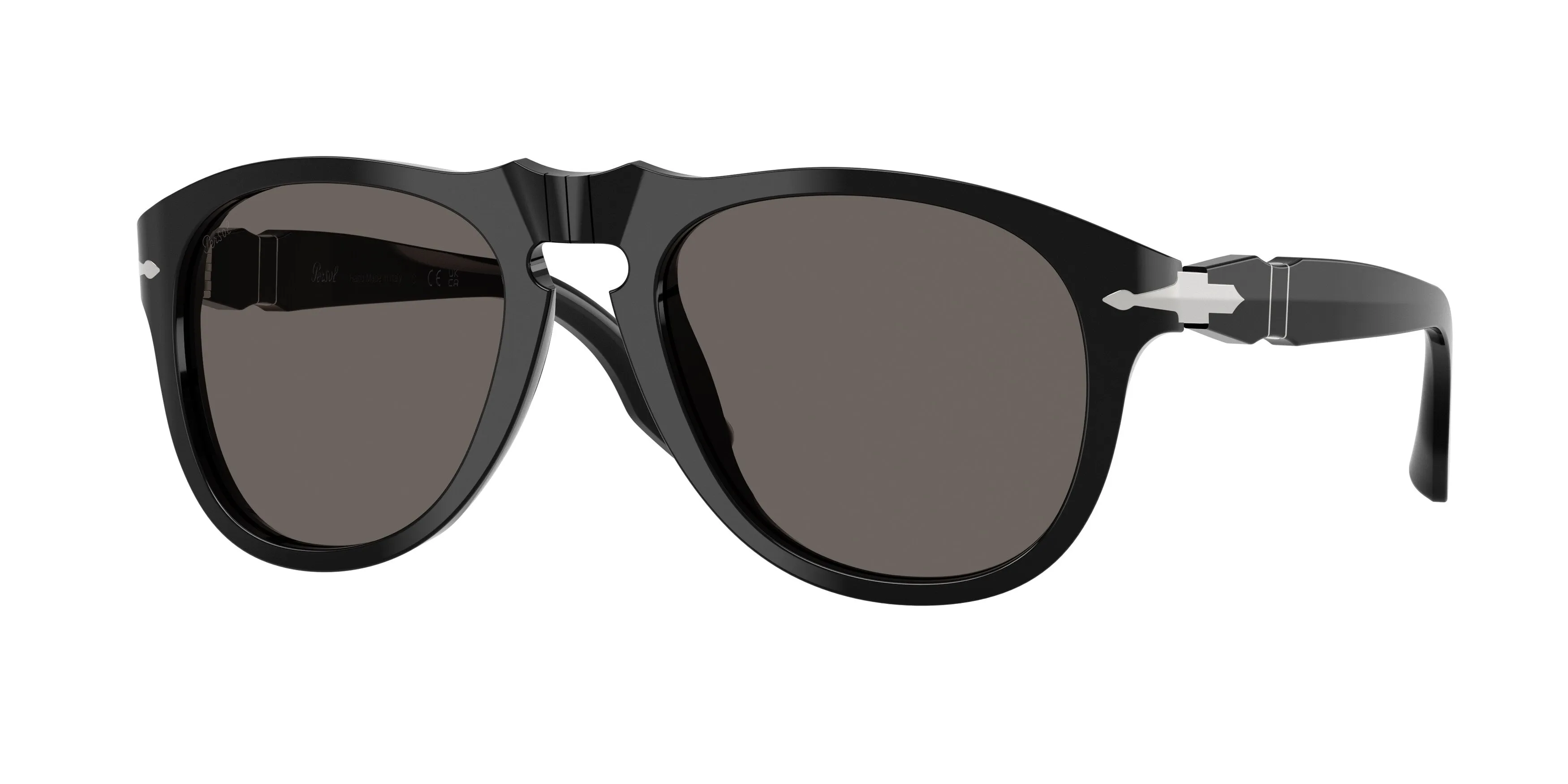 Persol PO8649SM 95/B1 Occhiali da sole Acetato Nero Grigio Pilot Normale - immagine 1