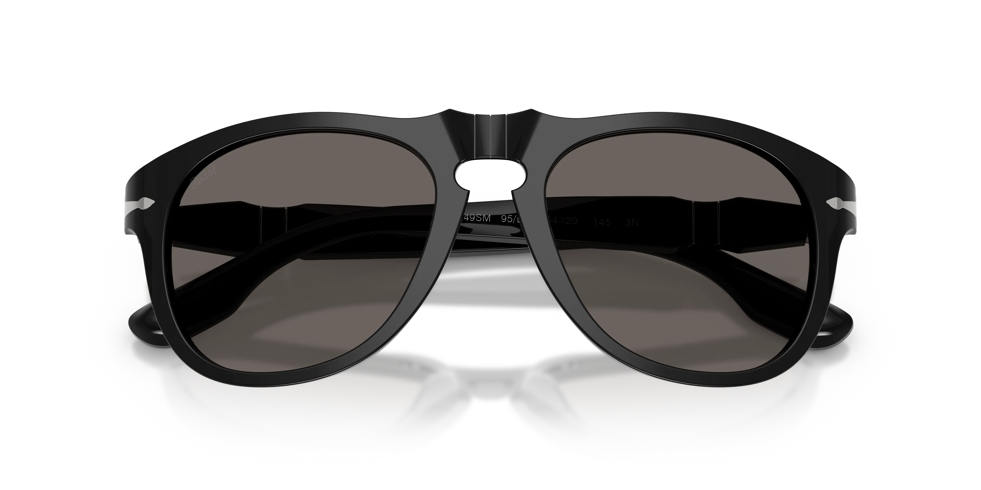 Persol PO8649SM 95/B1 Occhiali da sole Acetato Nero Grigio Pilot Normale - immagine 2