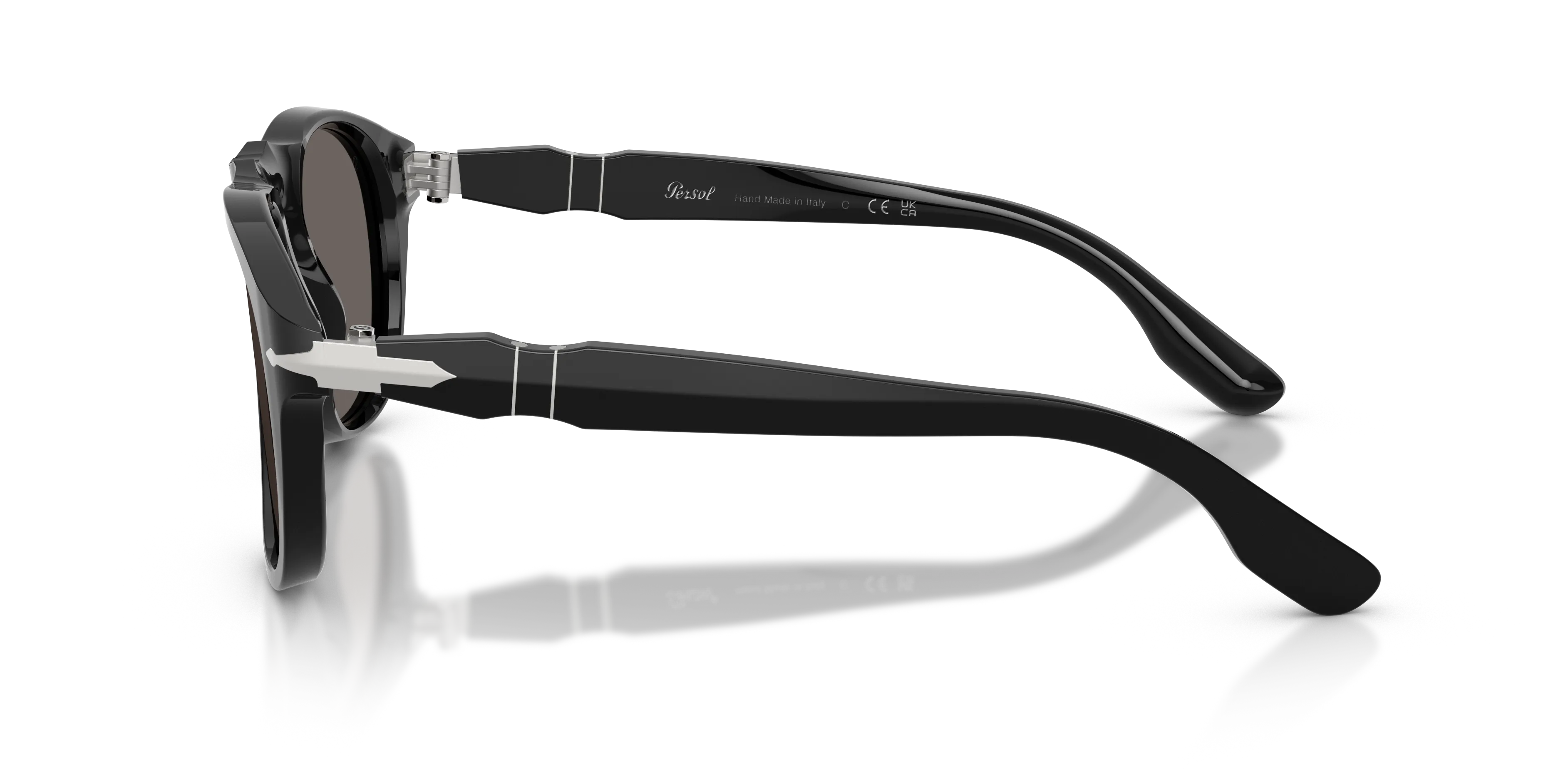 Persol PO8649SM 95/B1 Occhiali da sole Acetato Nero Grigio Pilot Normale - immagine 4