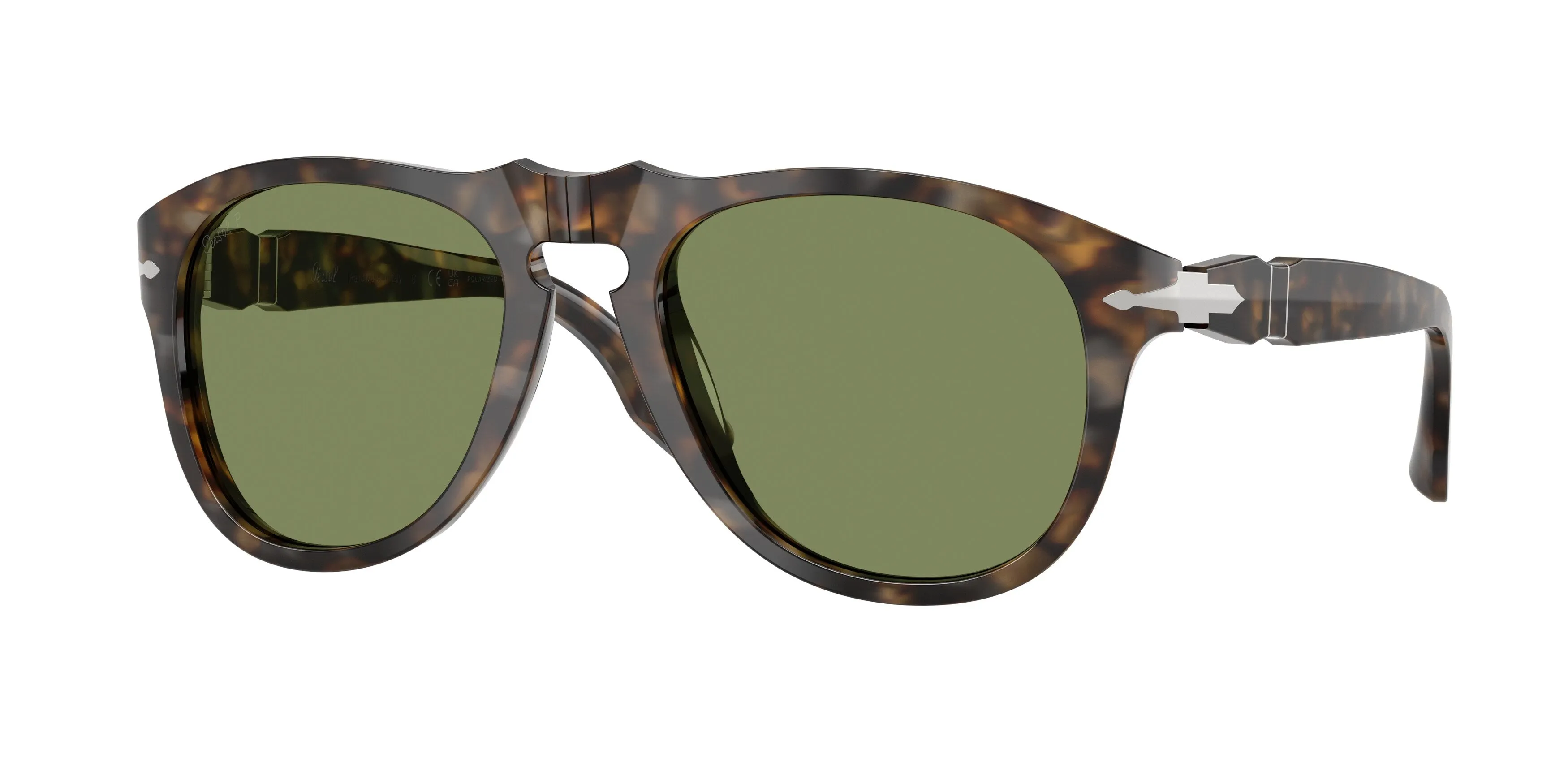 Persol PO8649SM 1248P1 Occhiali da sole Acetato Marrone Verde Pilot Polarizzata - immagine 1