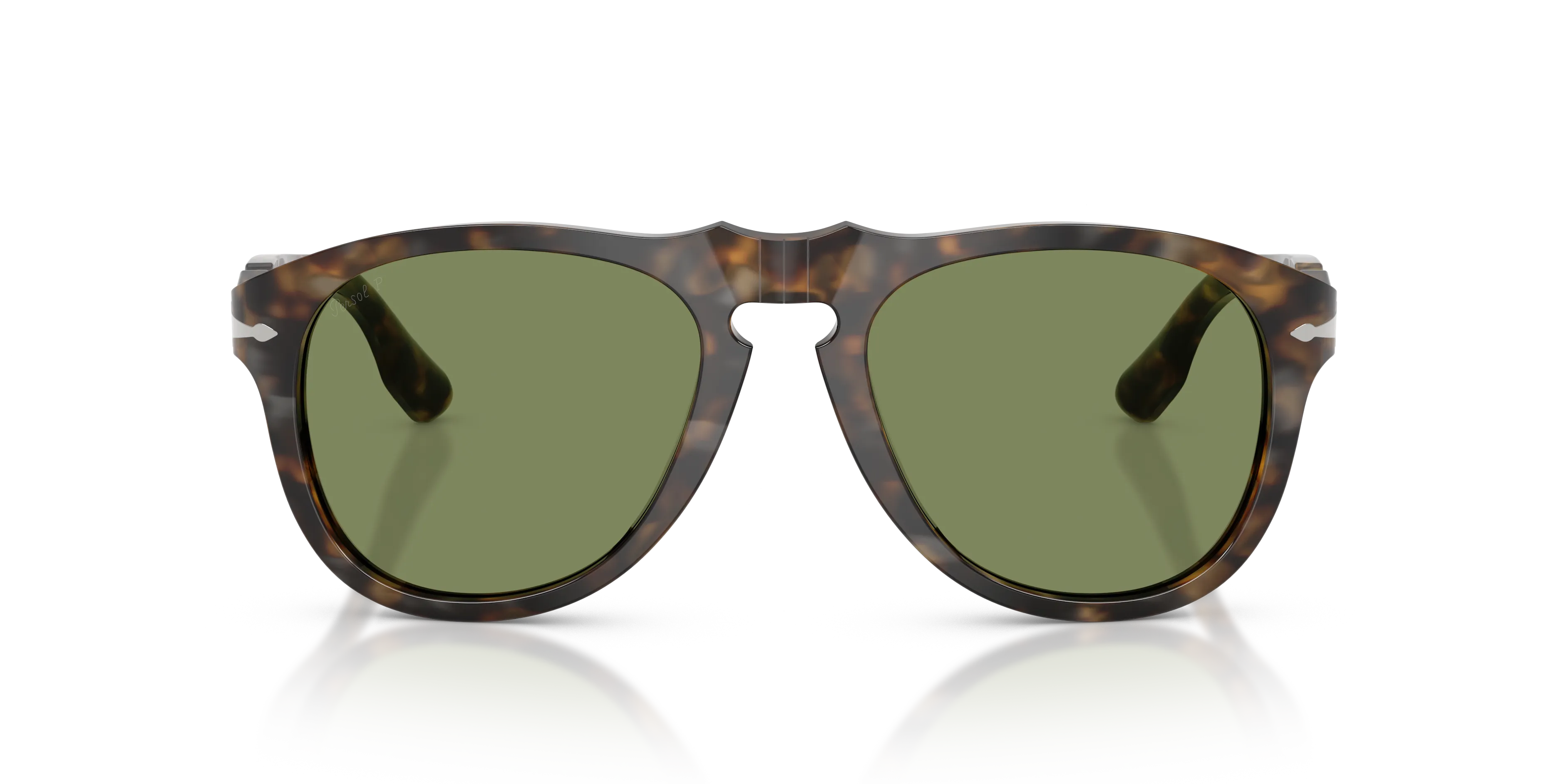 Persol PO8649SM 1248P1 Occhiali da sole Acetato Marrone Verde Pilot Polarizzata - immagine 3