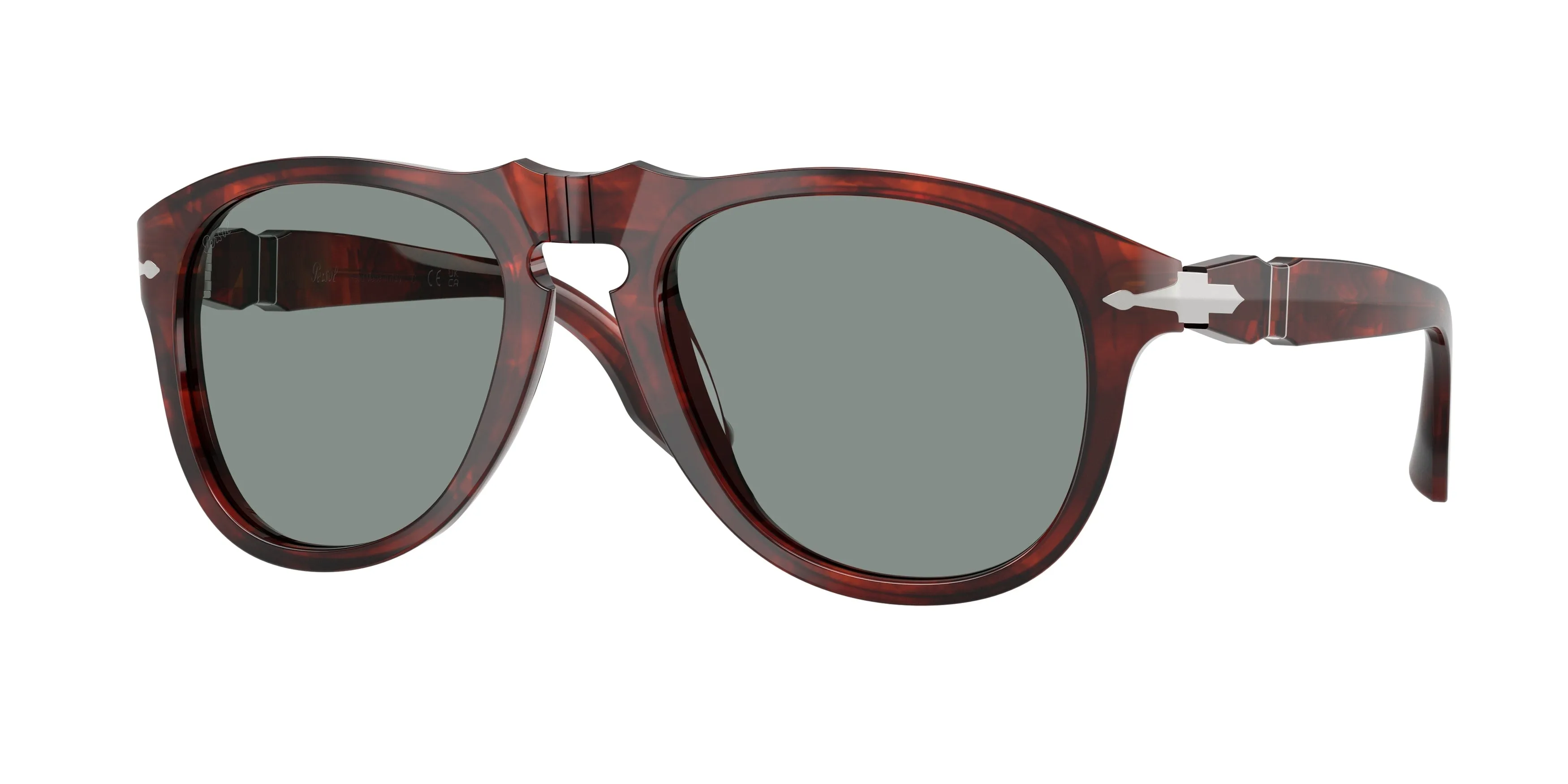 Persol PO8649SM 124256 Occhiali da sole Acetato Tartaruga Rosa Pilot Normale Sfumato - immagine 1