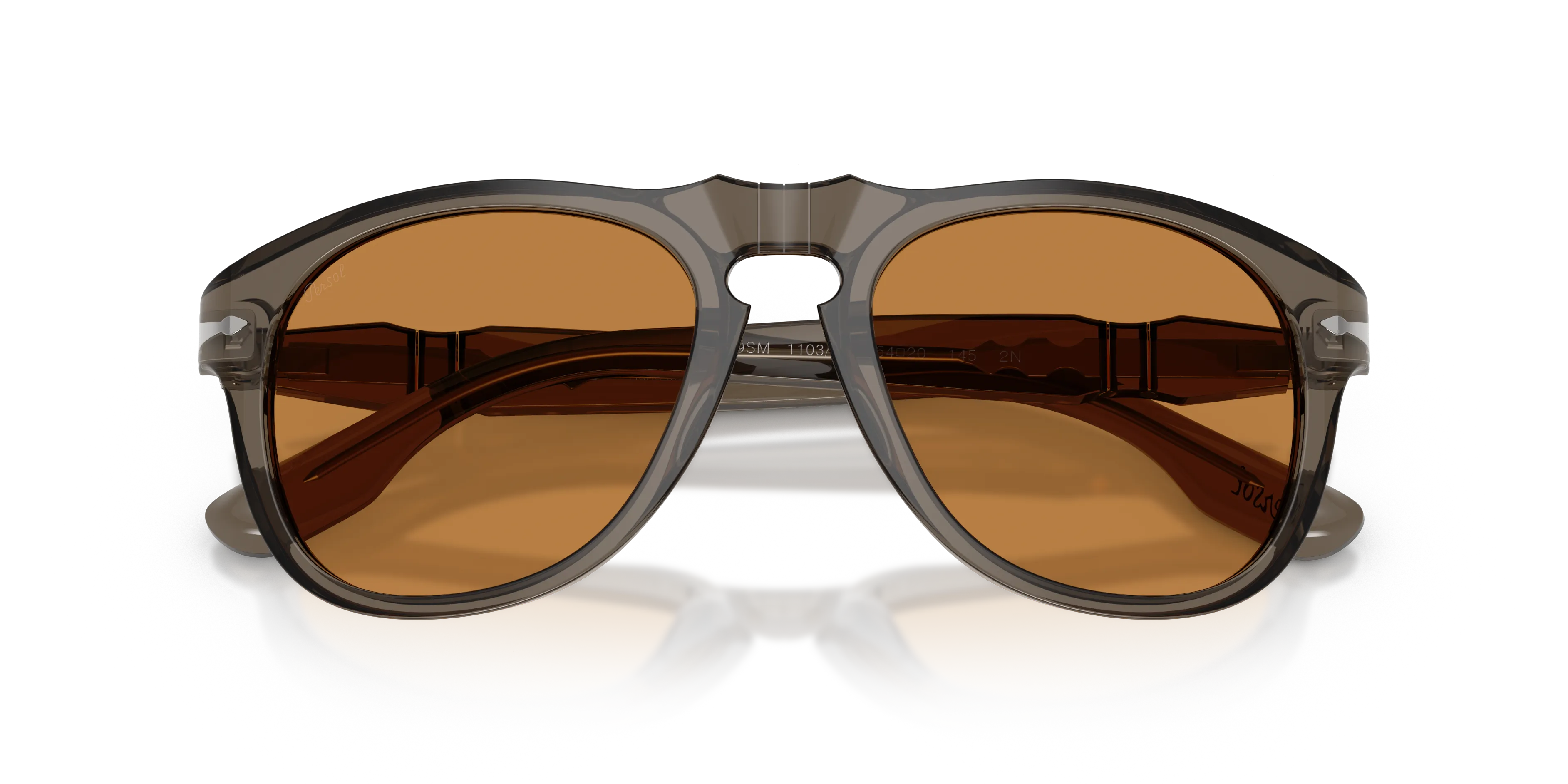 Persol PO8649SM 110373 Occhiali da sole Acetato Verde Marrone Pilot Normale - immagine 2