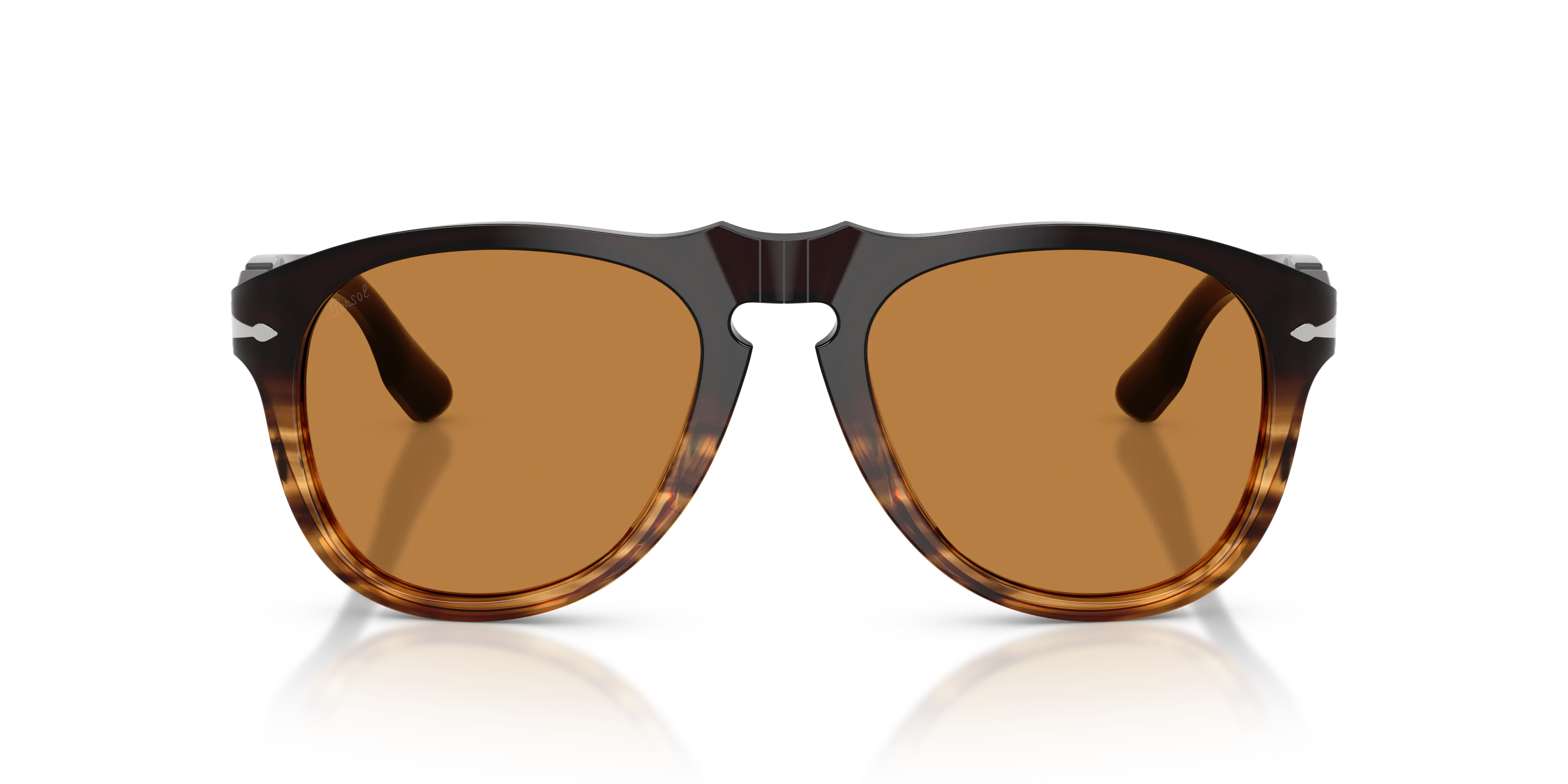Persol PO8649SM 102653 Occhiali da sole Acetato Marrone Marrone Pilot Normale - immagine 3