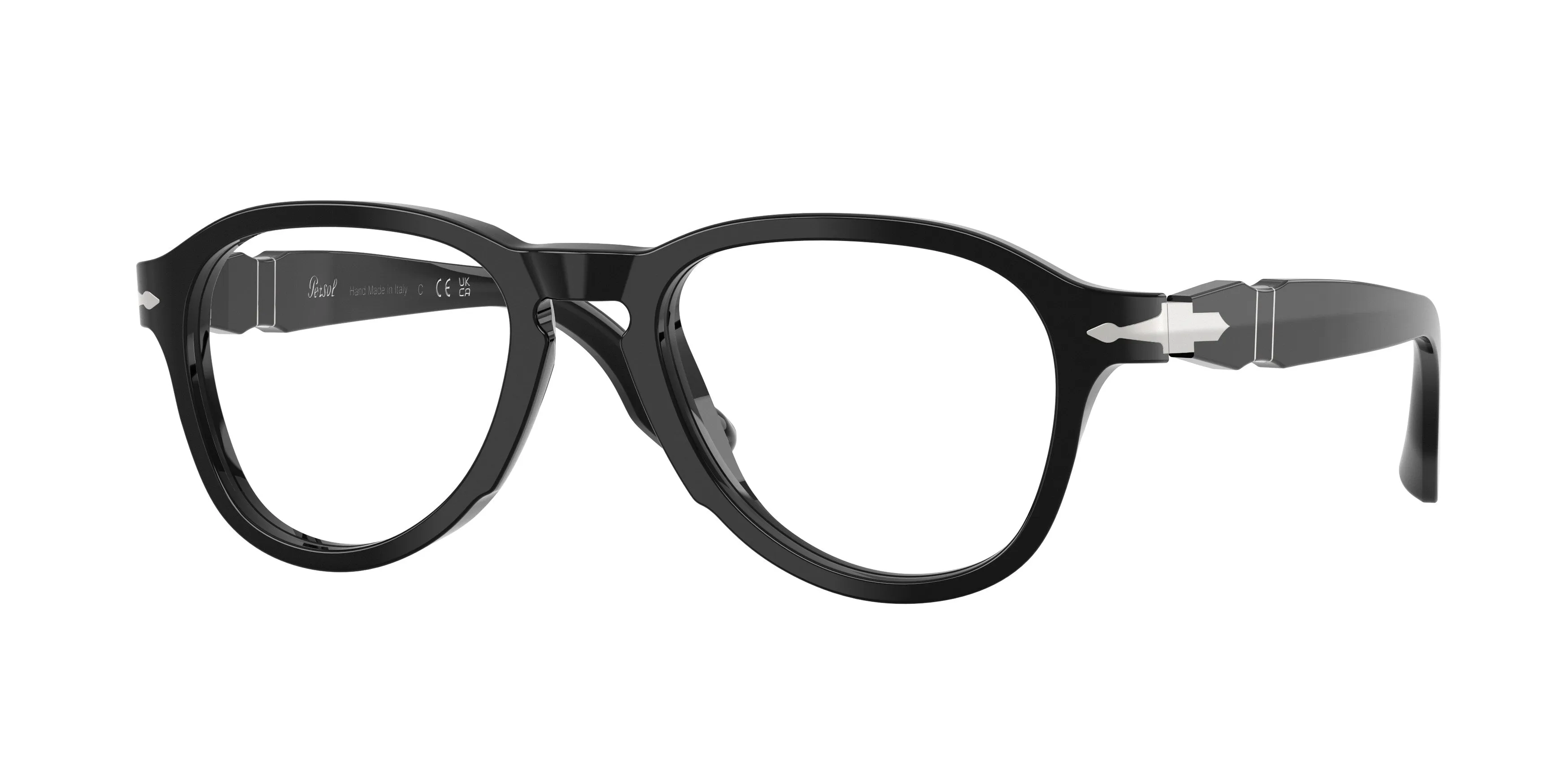 Persol PO8004V 95 Montature da vista Acetato Nero Trasparente Pilot Normale - immagine 1