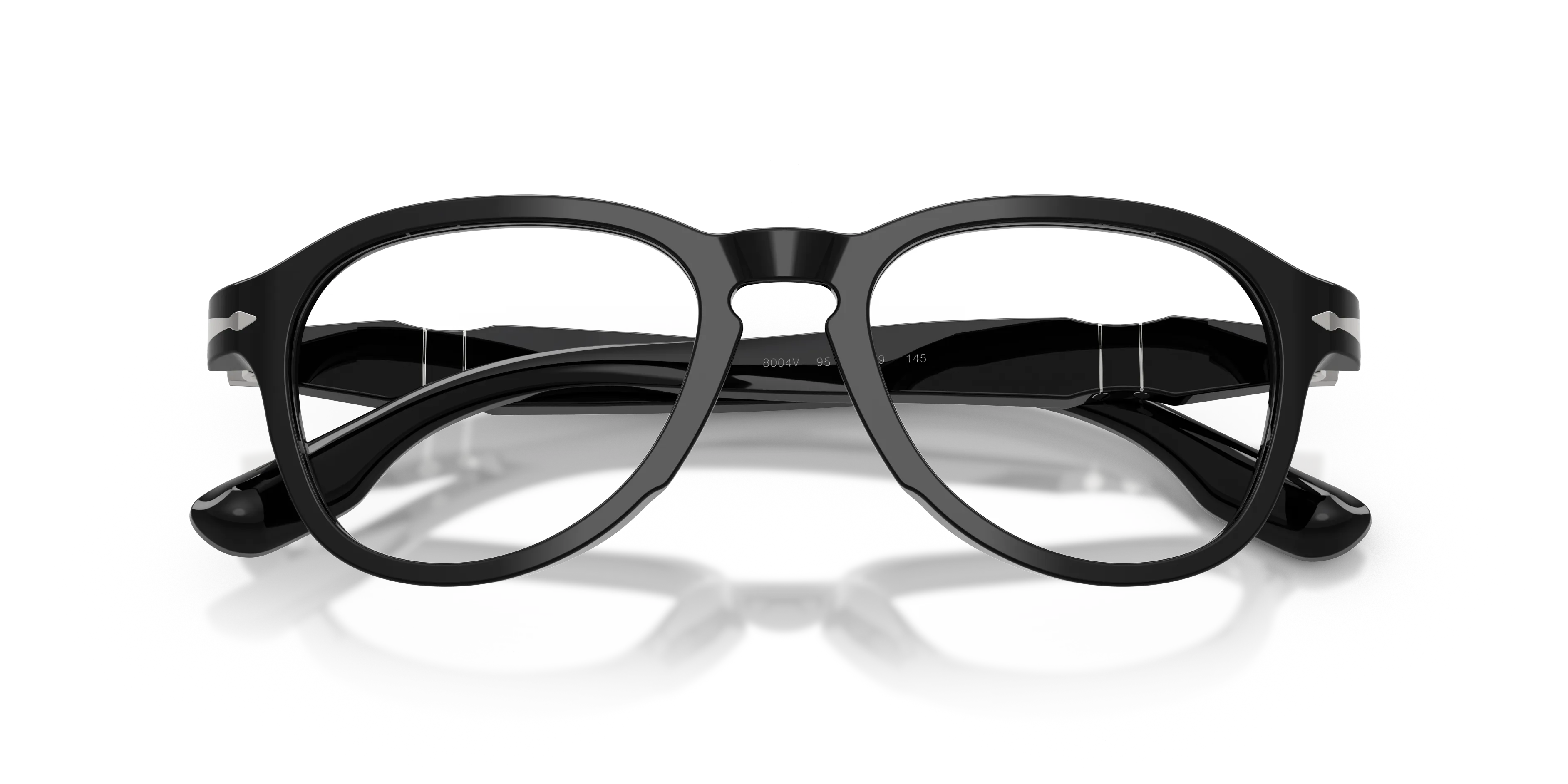 Persol PO8004V 95 Montature da vista Acetato Nero Trasparente Pilot Normale - immagine 2
