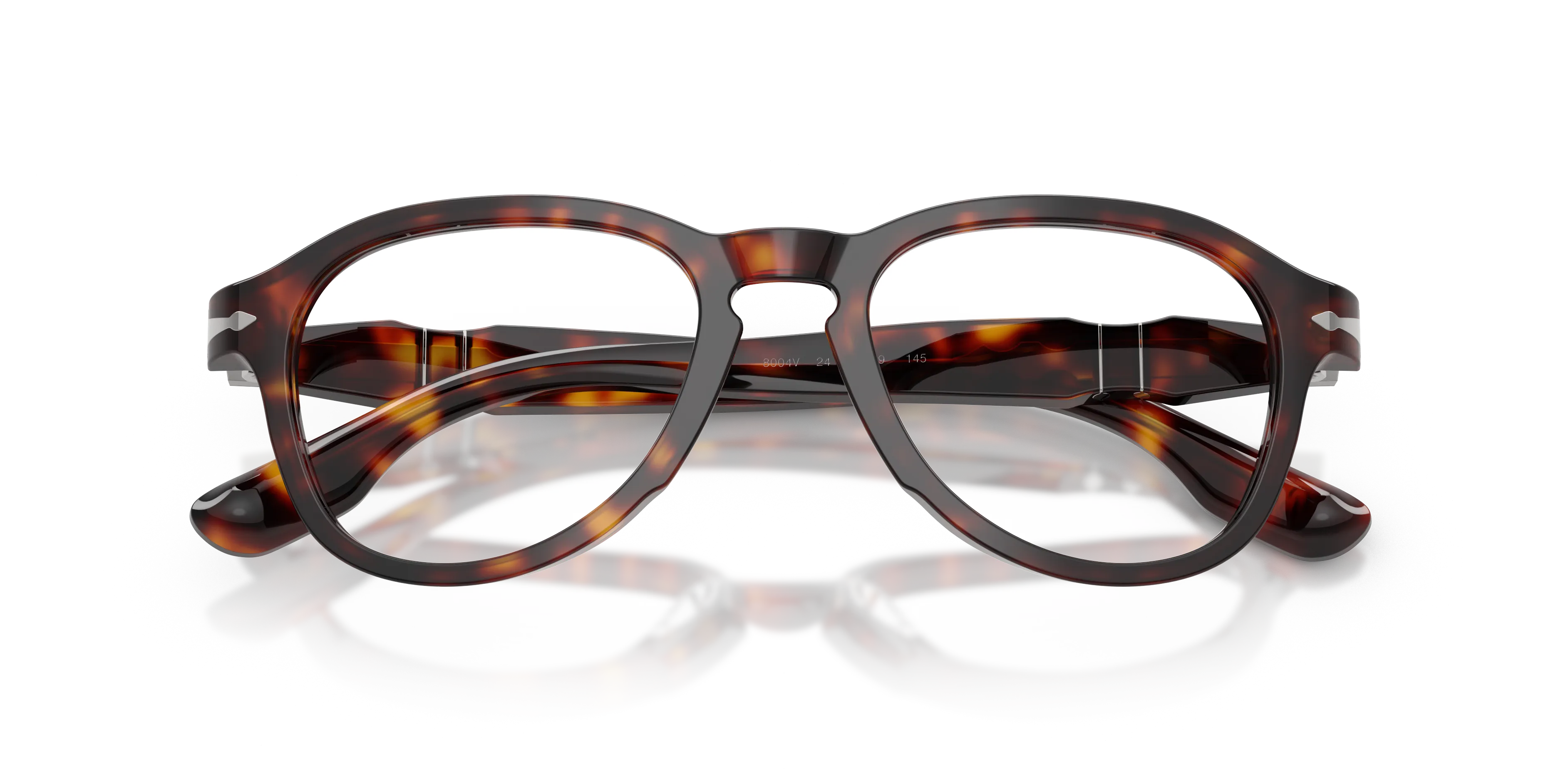 Persol PO8004V 24 Montature da vista Acetato Tartaruga Trasparente Pilot Normale - immagine 2