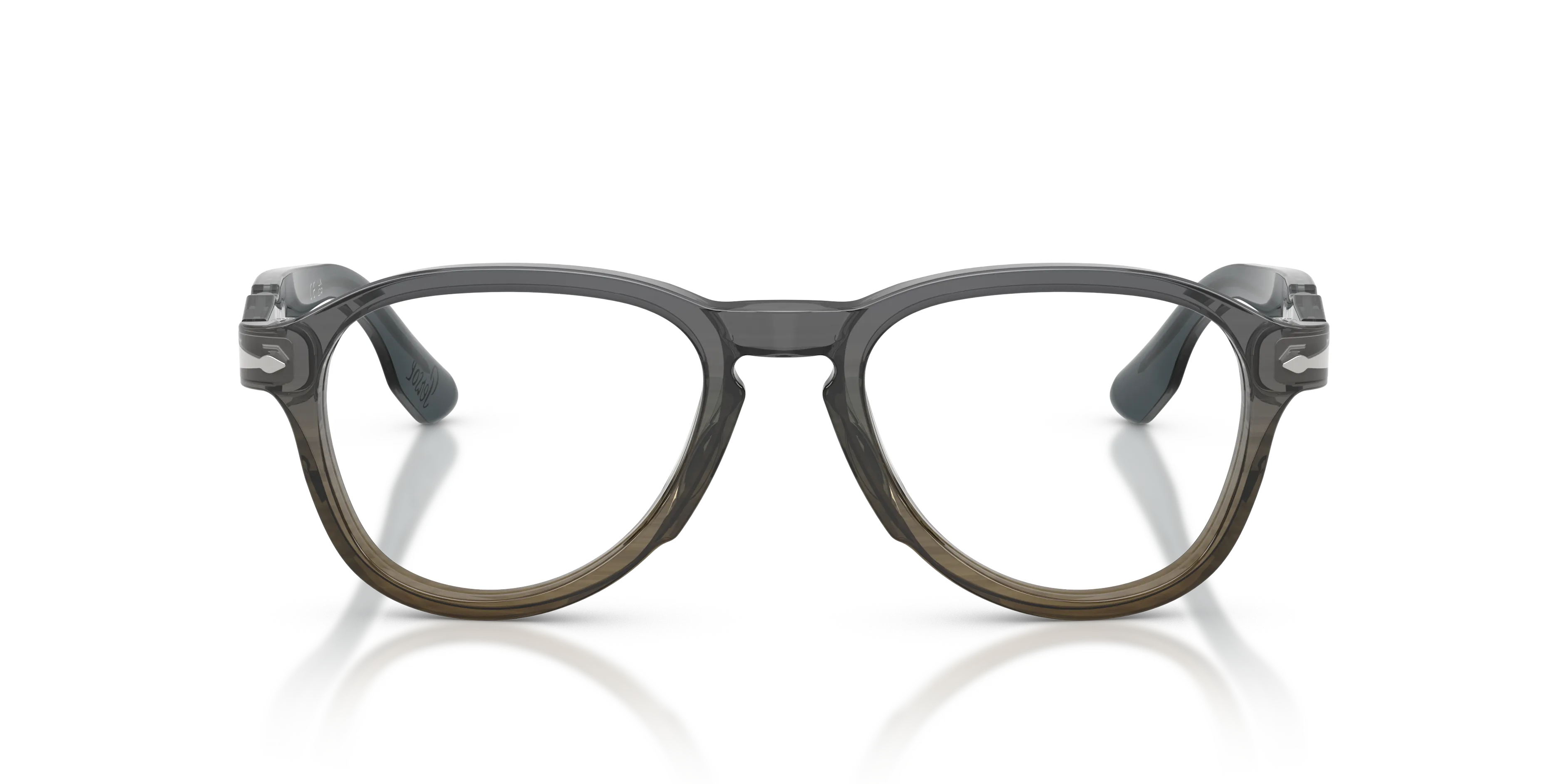 Persol PO8004V 1012 Montature da vista Acetato Grigio Trasparente Pilot Normale - immagine 3