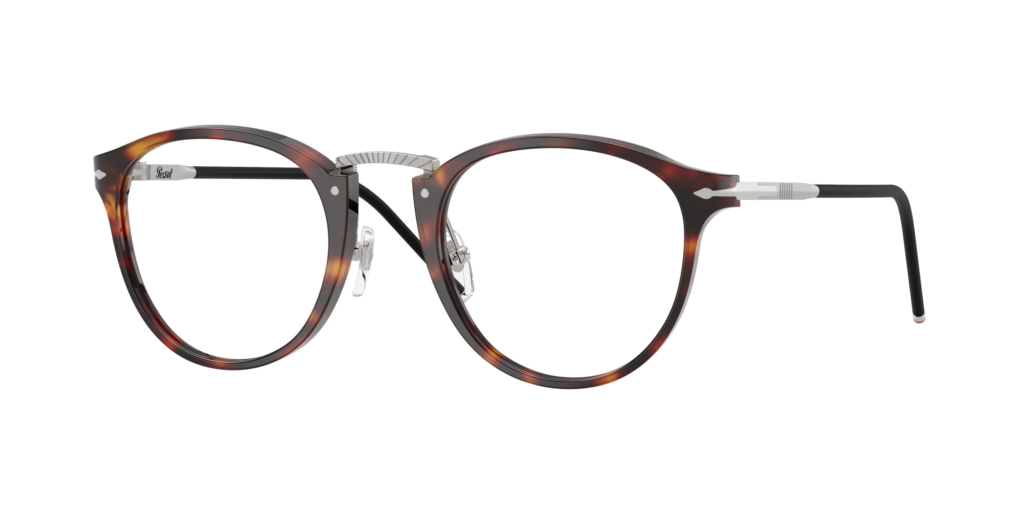 Persol PO3416V 24 Montature da vista Acetato Tartaruga Trasparente Pantos Normale - immagine 1