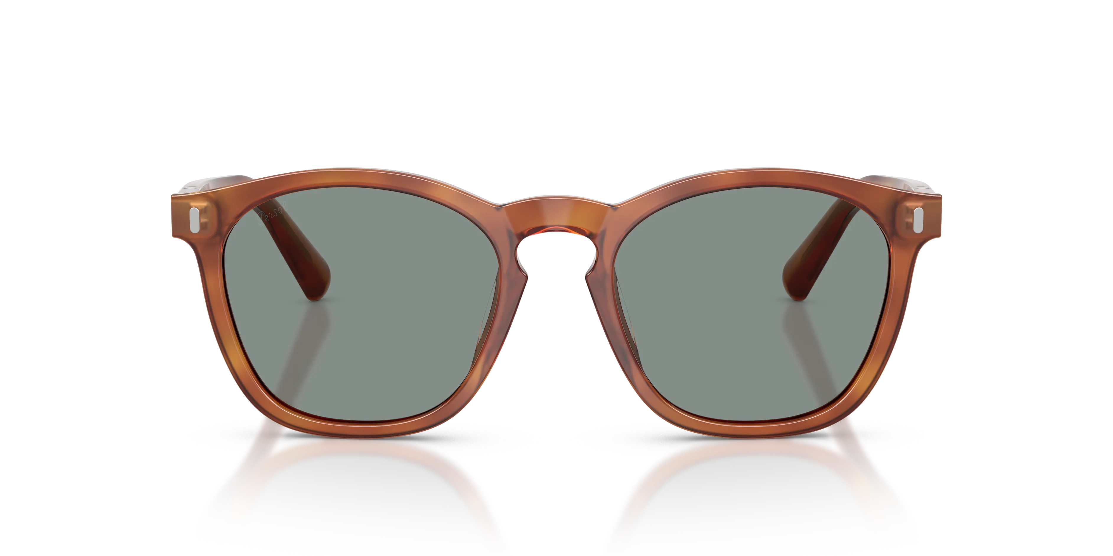 Persol PO3413S 96/56 Occhiali da sole Acetato Marrone Blu Squadrata Normale - immagine 3