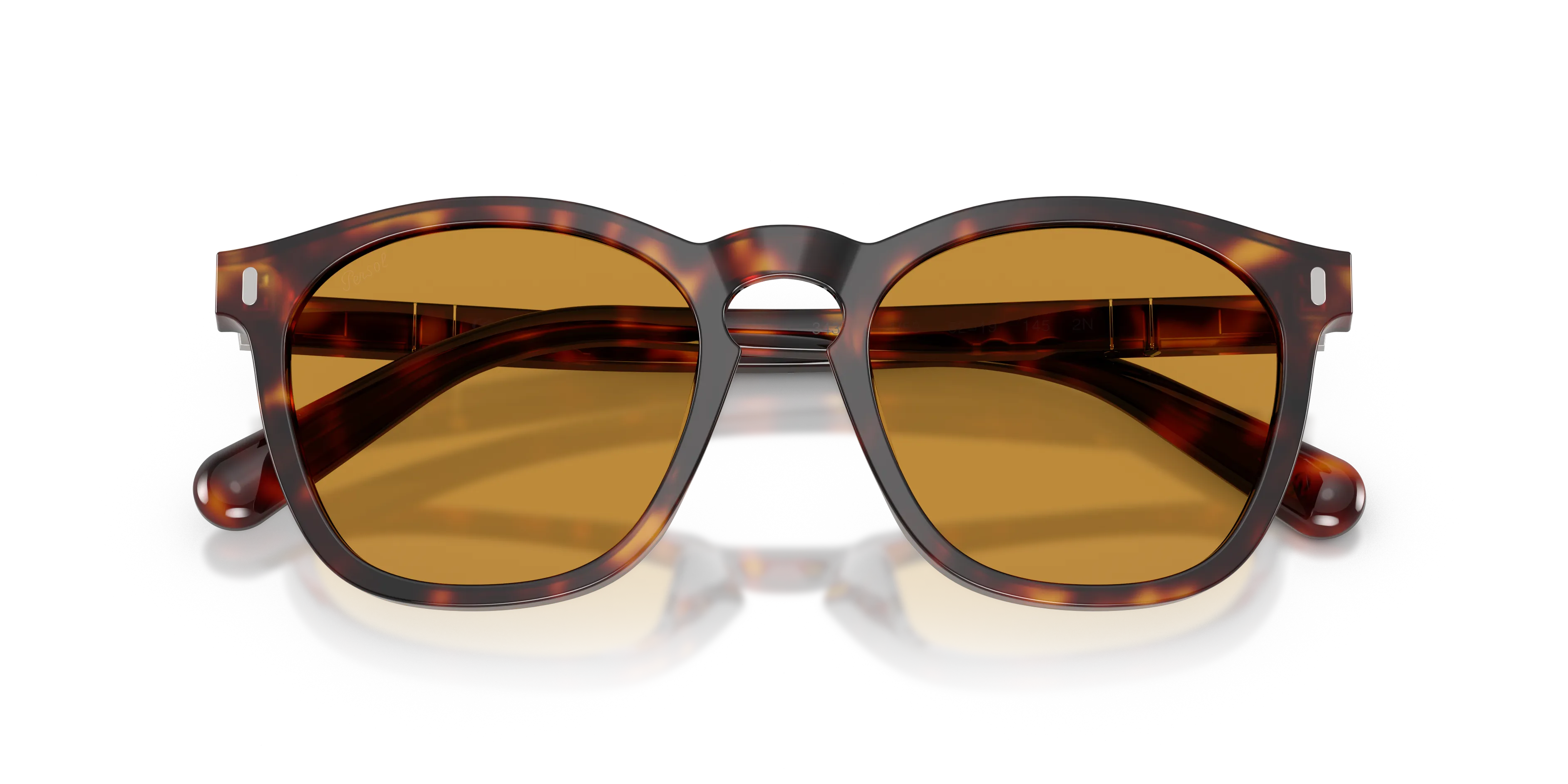 Persol PO3413S 24/53 Occhiali da sole Acetato Tartaruga Giallo Squadrata Normale - immagine 2