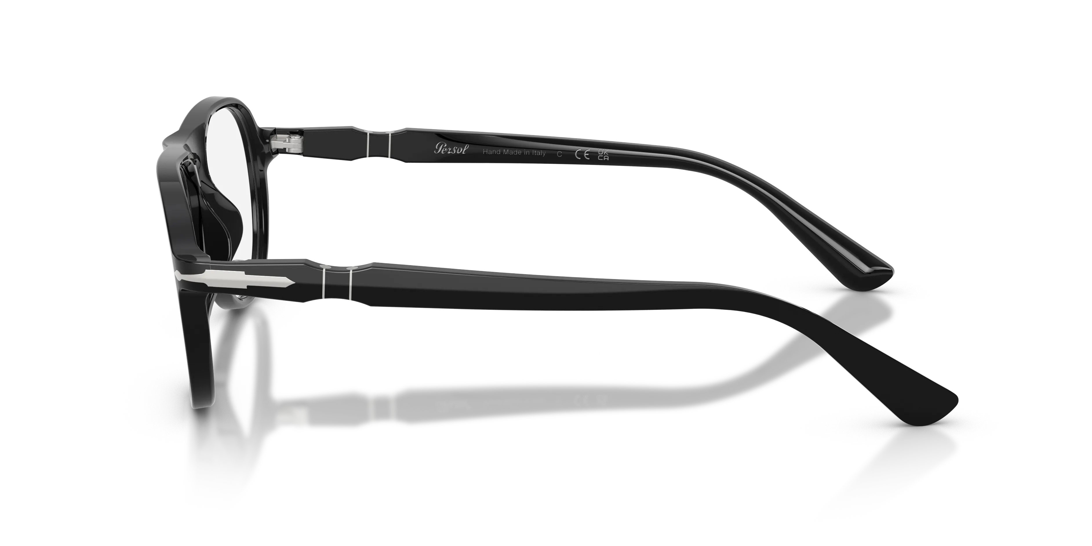 Persol PO3411V 95 Montature da vista Acetato Nero Trasparente Pilot Normale - immagine 4