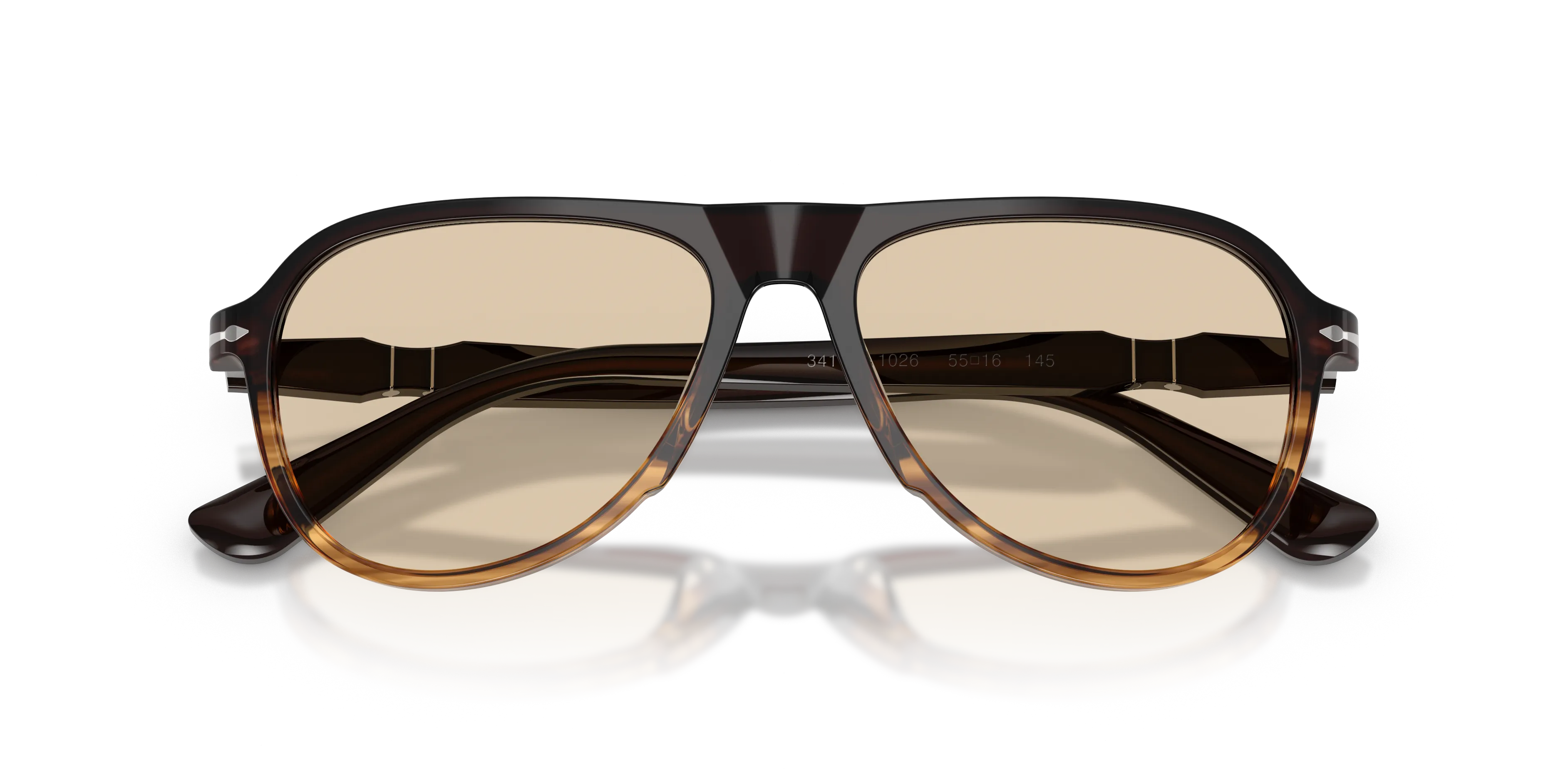 Persol PO3411V 1026 Montature da vista Acetato Marrone Marrone Pilot Normale - immagine 2